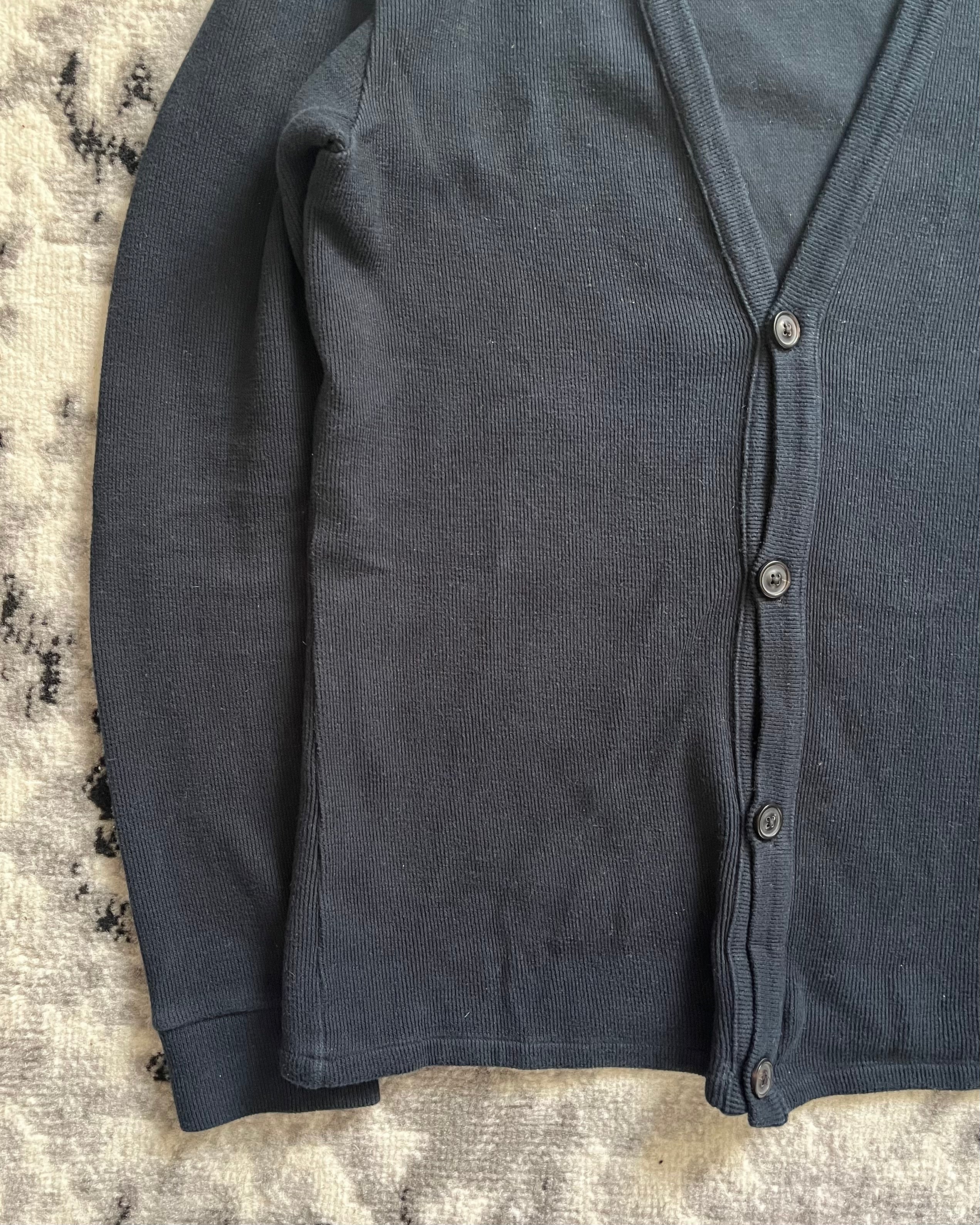 Maison Margiela Navy Elemental Emblem Cardigan (M)