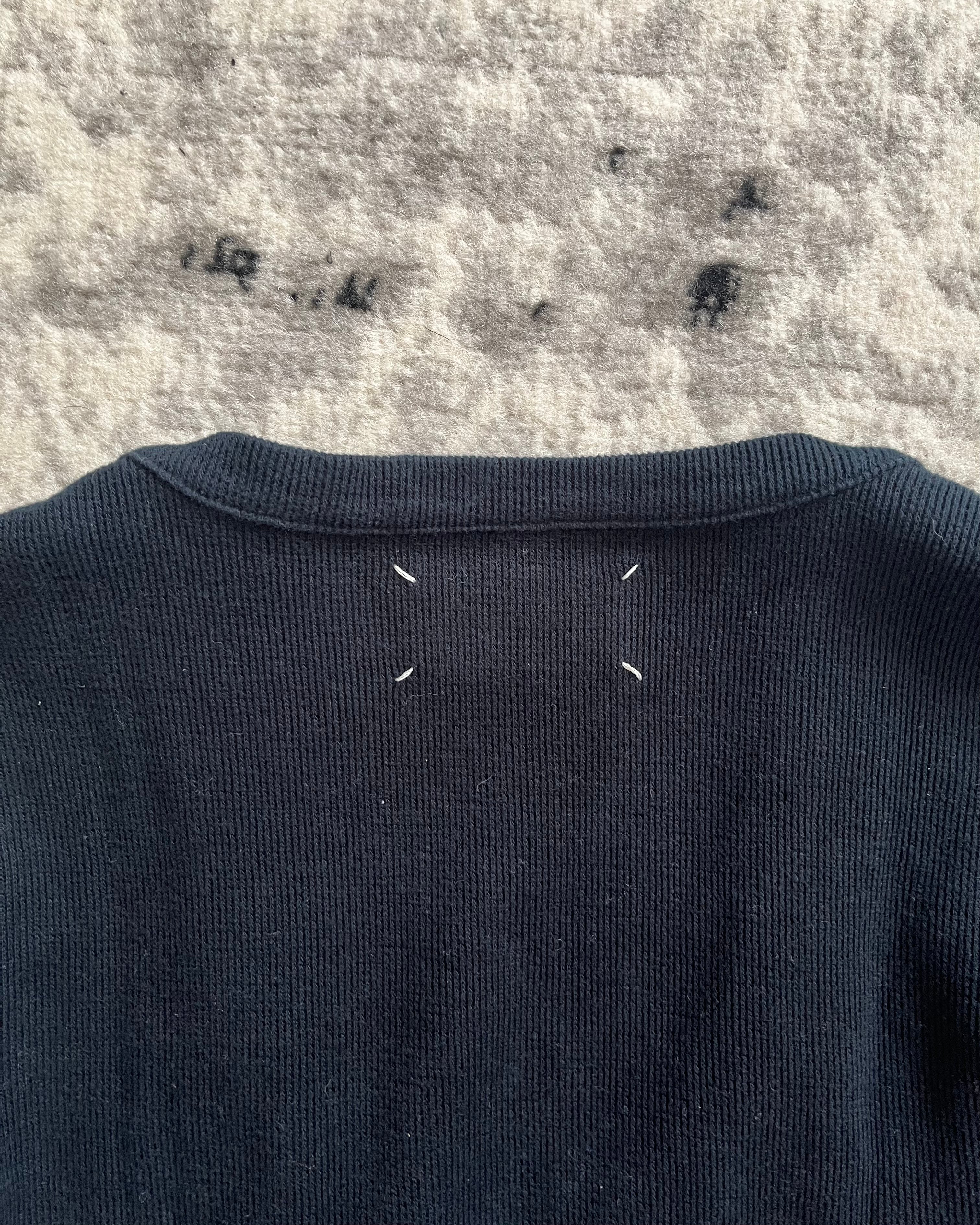 Maison Margiela Navy Elemental Emblem Cardigan (M)