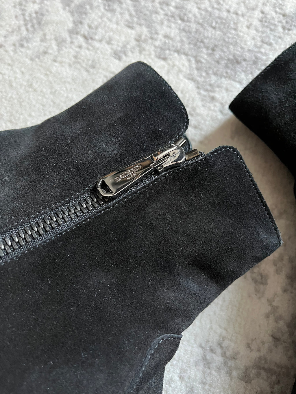 Balmain Black Suede Cowboy Boots (44eu/us10)