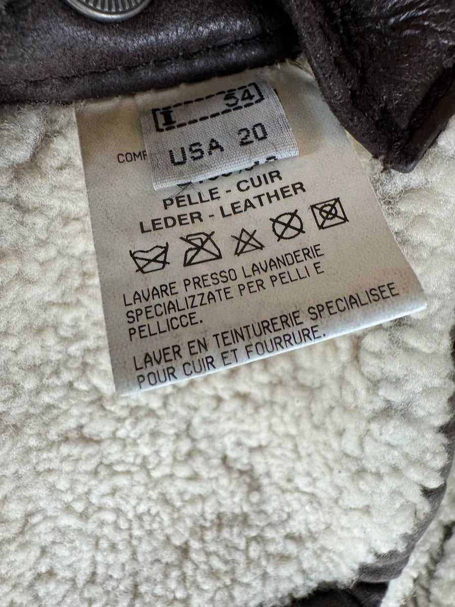 2000s Roberto Cavalli Brown Leather Reversible Shearling Jacket FmfMNfDy 13