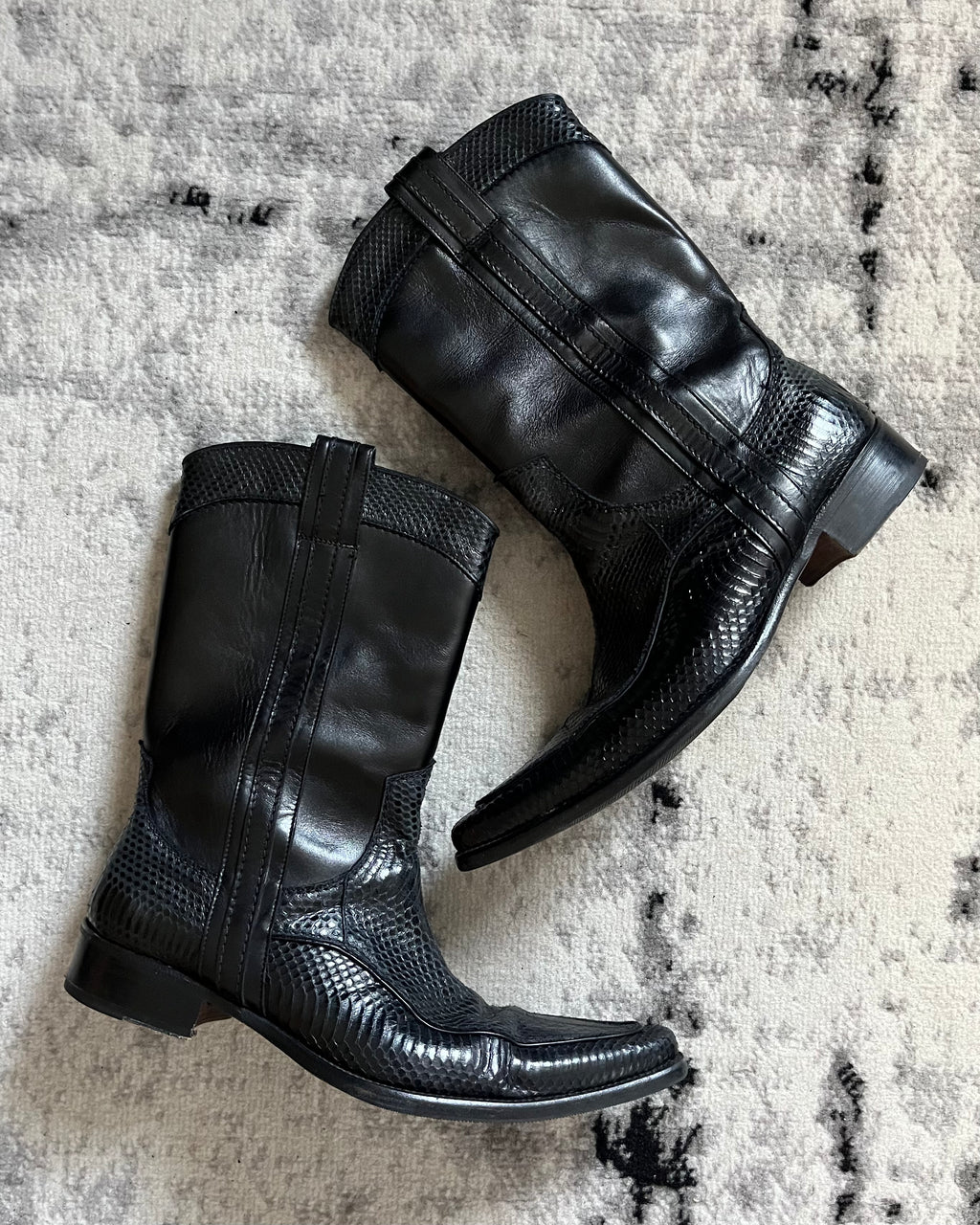 Dolce & Gabbana Python Cowboy Boots