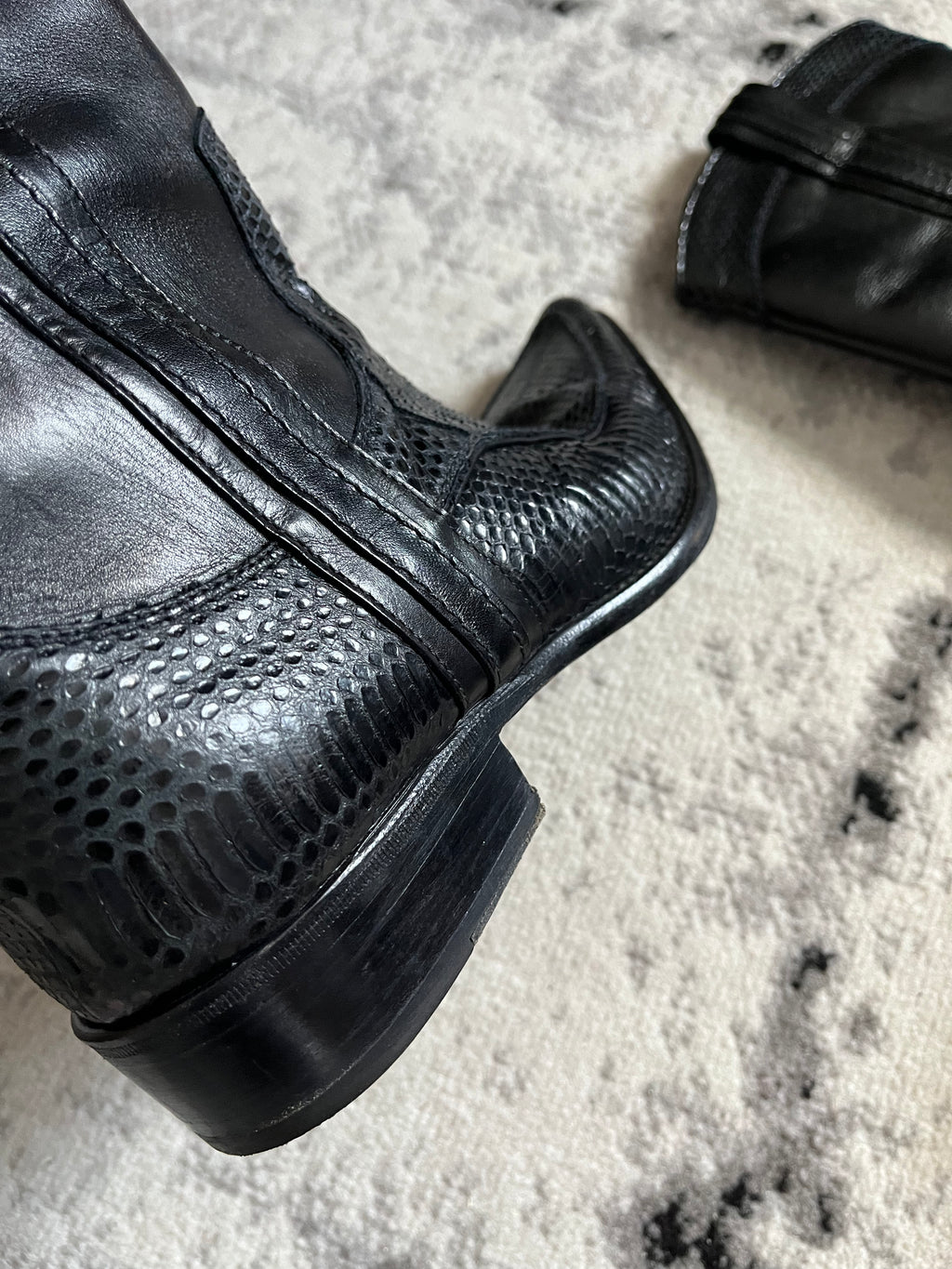 Dolce & Gabbana Python Cowboy Boots