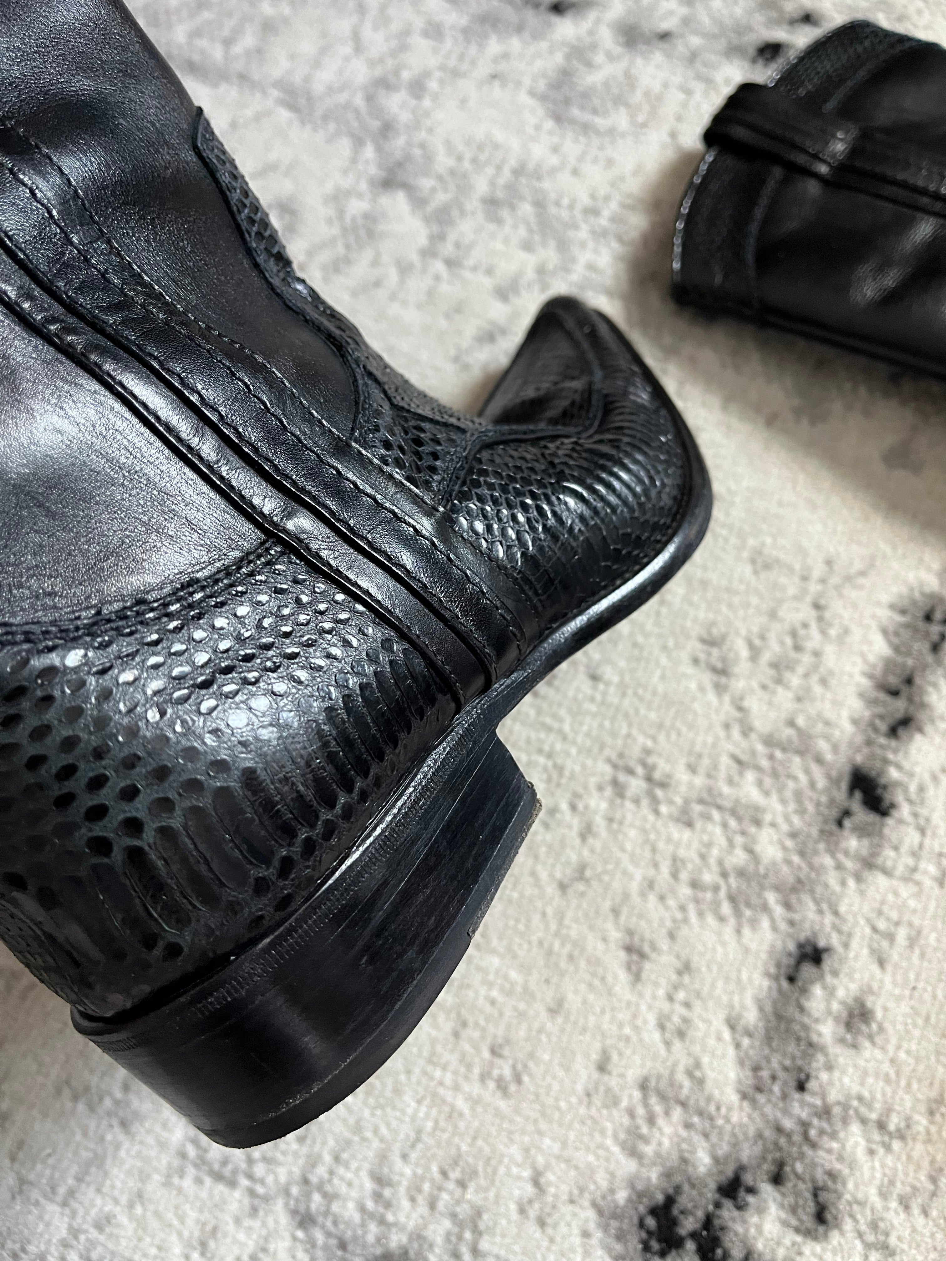 Dolce & Gabbana Python Cowboy Boots