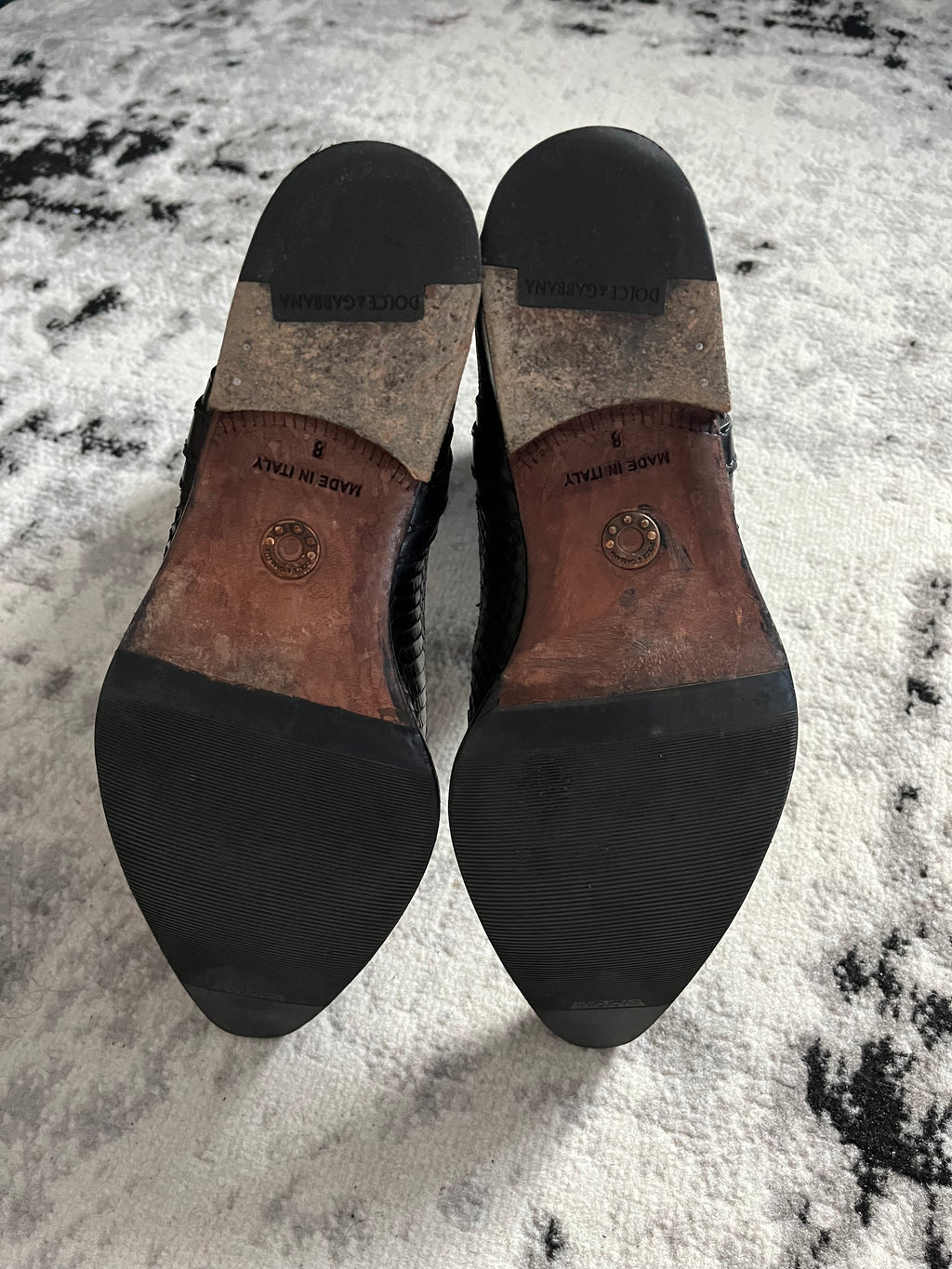 Dolce & Gabbana Python Cowboy Boots