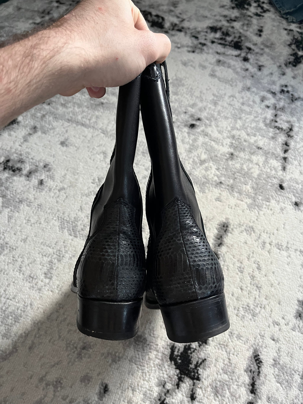 Dolce & Gabbana Python Cowboy Boots