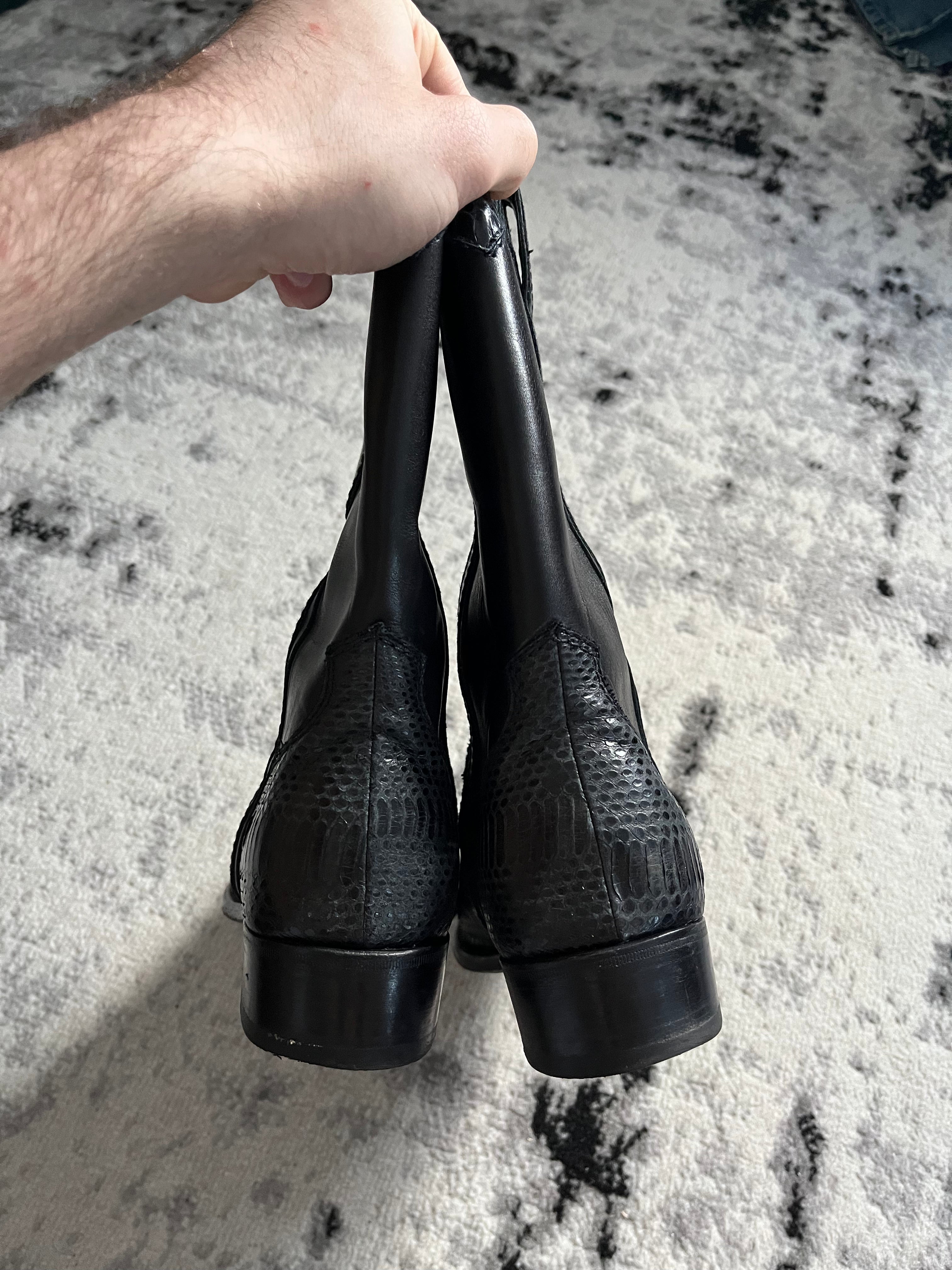 Dolce & Gabbana Python Cowboy Boots