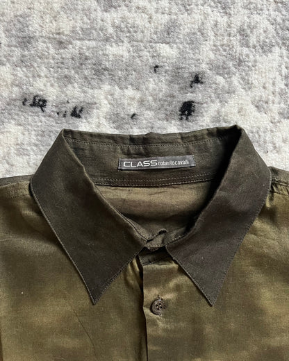 00s Just Cavalli Apocalyptique Sunset Brown Faded Shirt (M/L)
