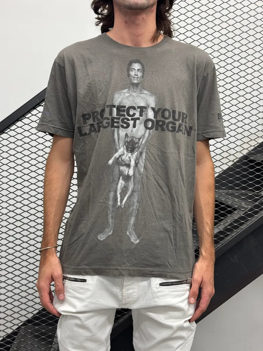 Marc Jacobs Taupe Protect Your Organ Graphic T-Shirt SATvbhOx 1