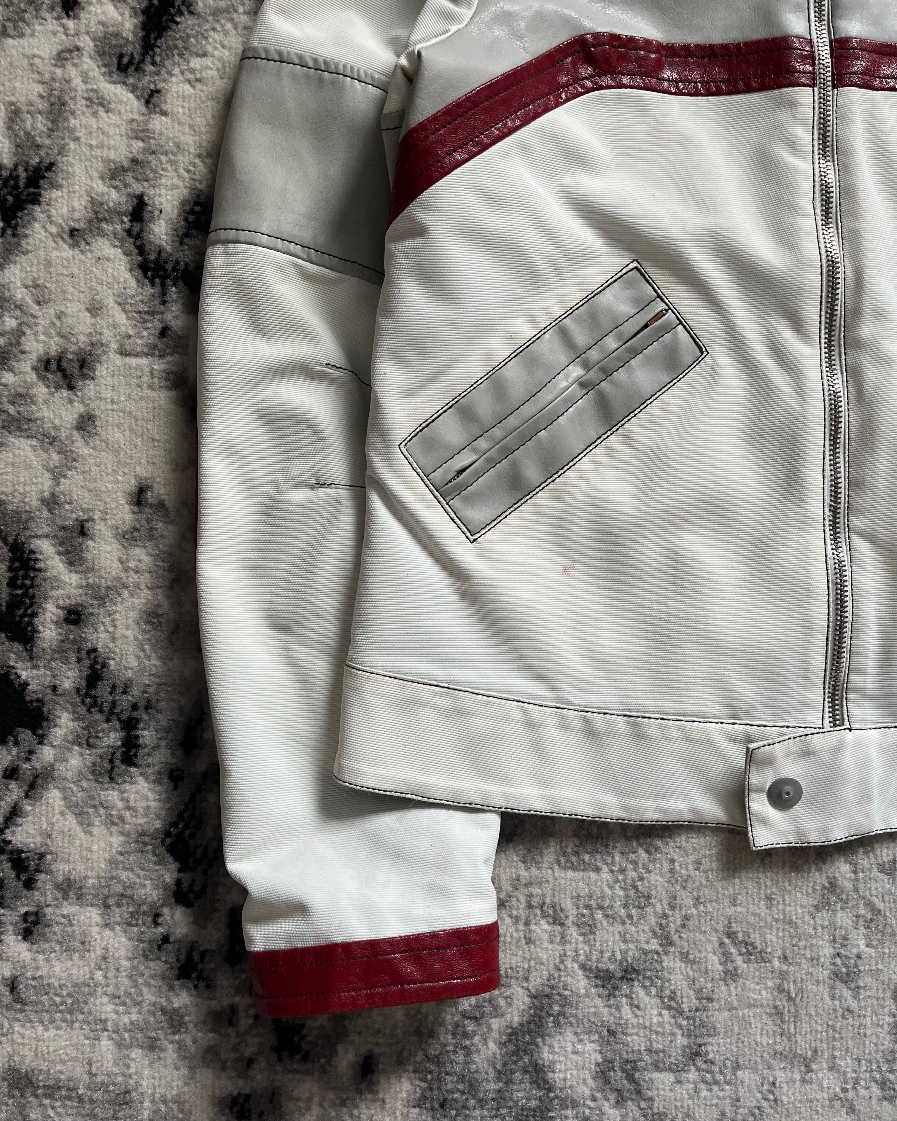 90年代 アルマーニ ヨーロピアン ライド バイカー レザー ジャケット (S)