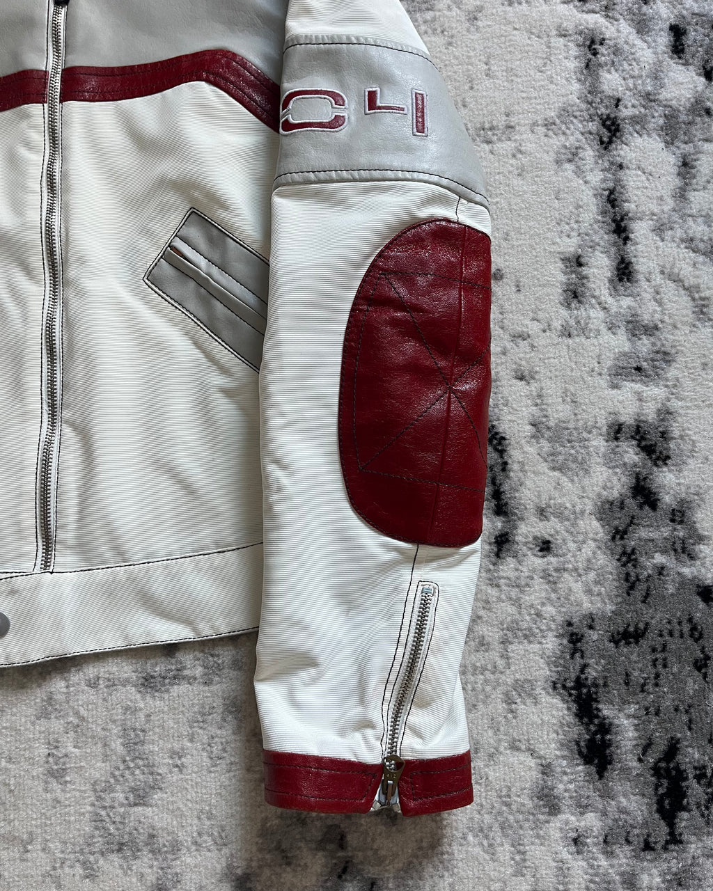 90年代 アルマーニ ヨーロピアン ライド バイカー レザー ジャケット (S)