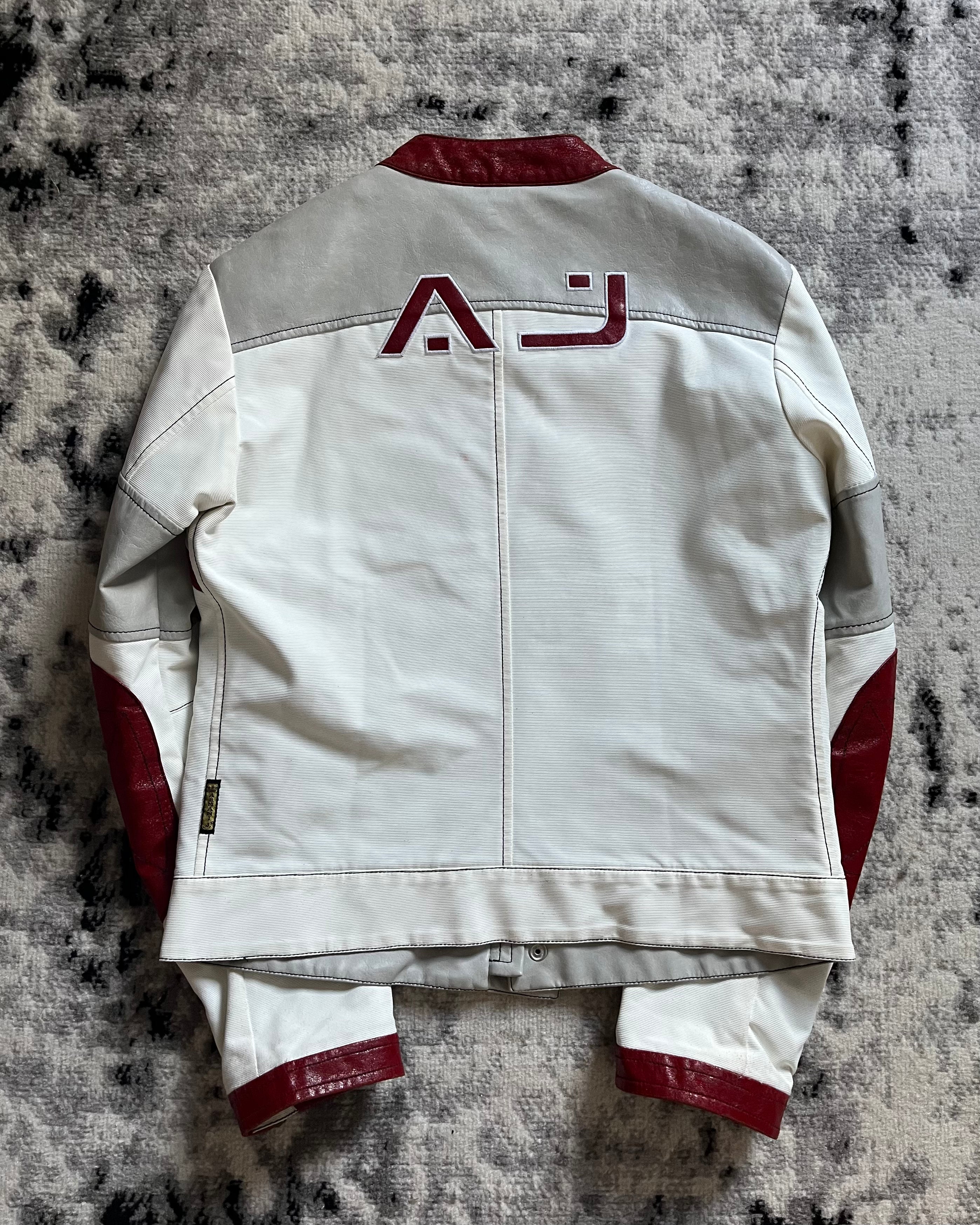 90年代 アルマーニ ヨーロピアン ライド バイカー レザー ジャケット (S)