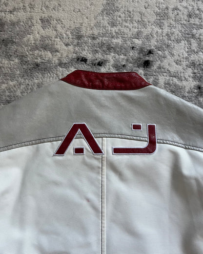 90s Armani European Ride Biker Leather Jacket (S)