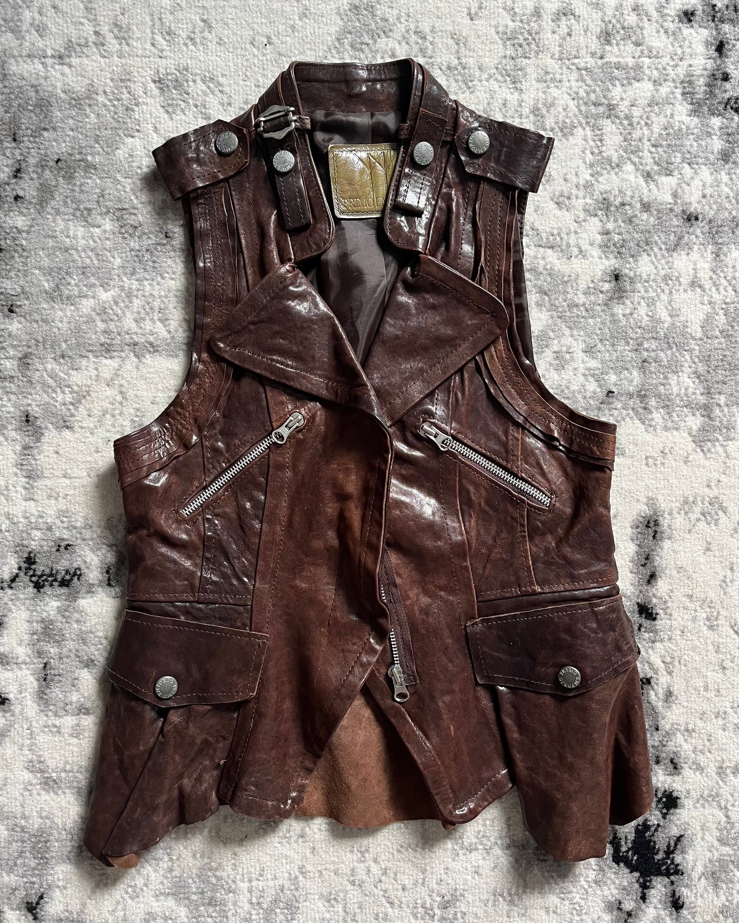 Supreme leather vest best sale