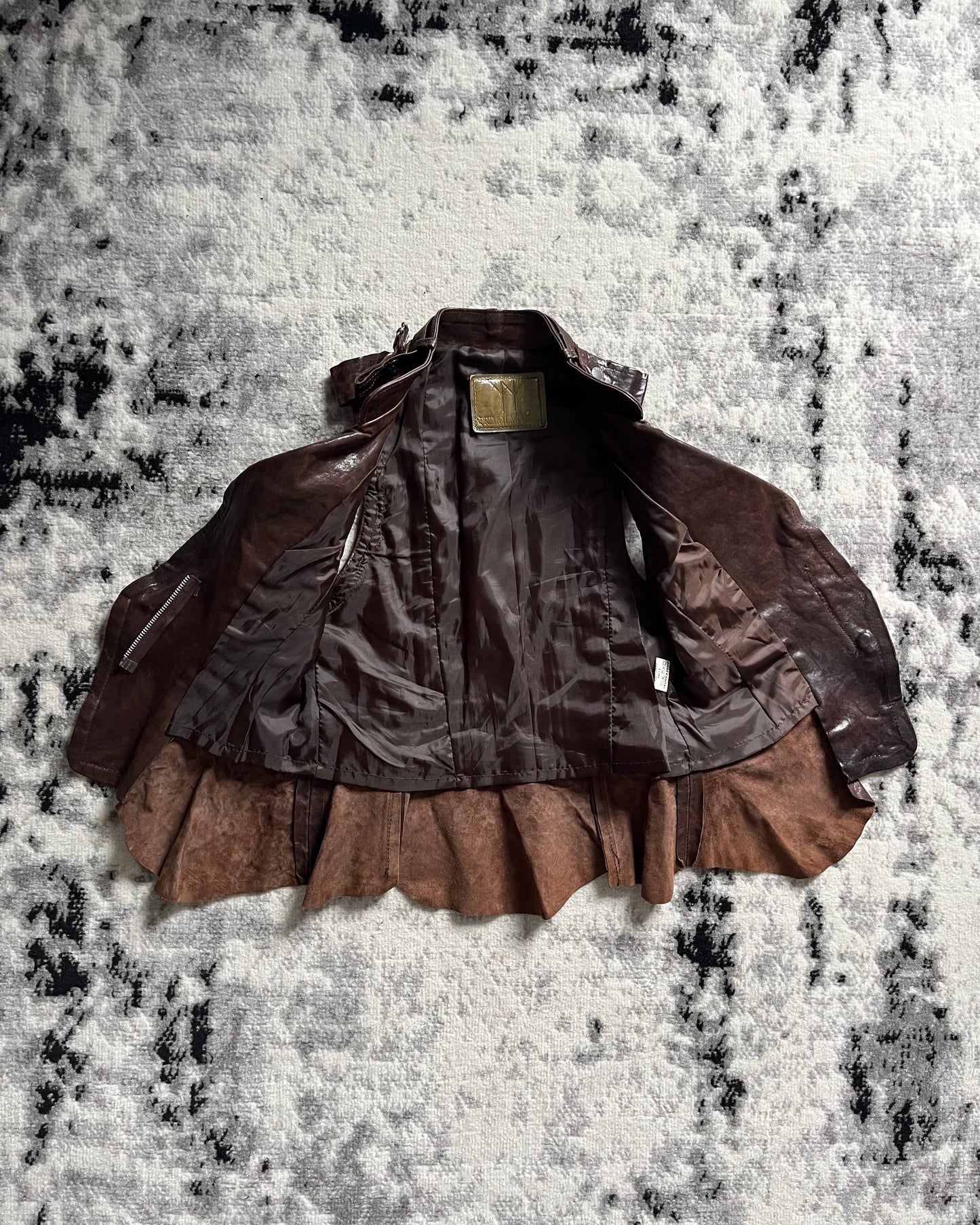 90 年代 Primo Armani Supreme 皮革开衫 (XS)