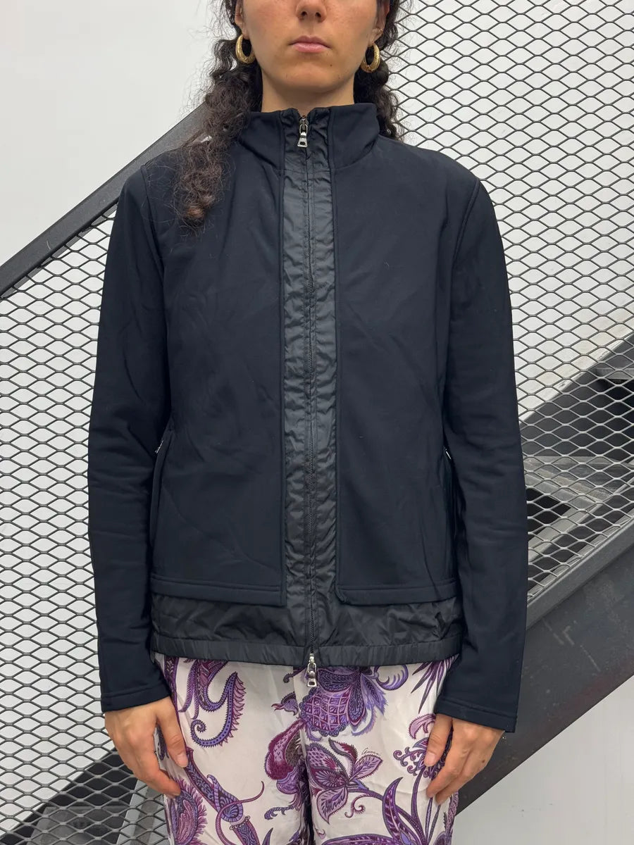 2000s Prada Navy Nylon Quilted Light Jacket IhaXYTRd 0