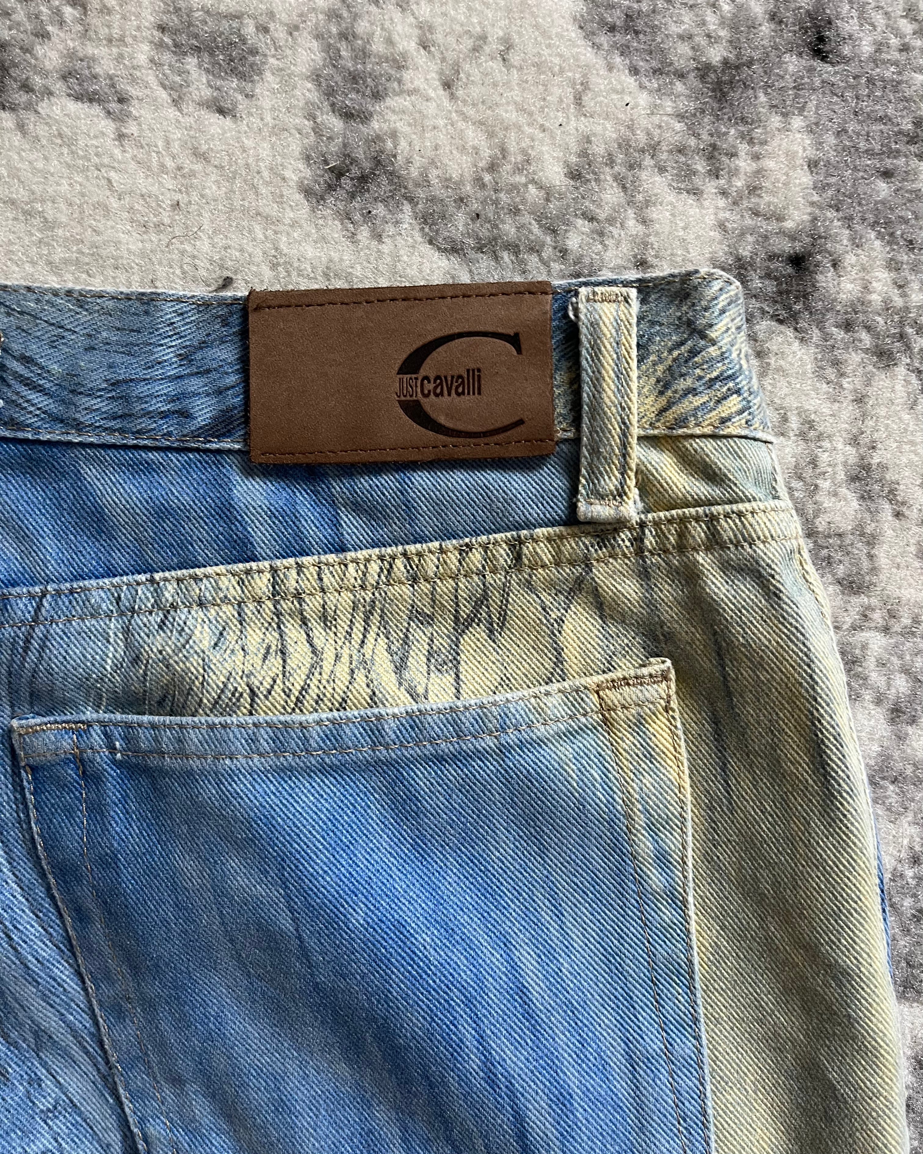 SS2002 Cavalli Eroded Sky & Sand Pants (M/L)