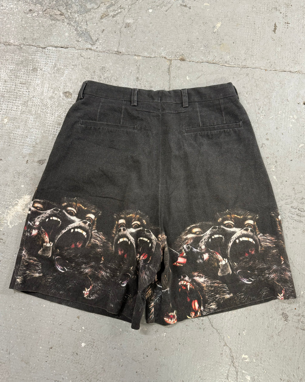 SS2016 Givenchy Black Monkey Print Short by Riccardo Tisci (S/M)