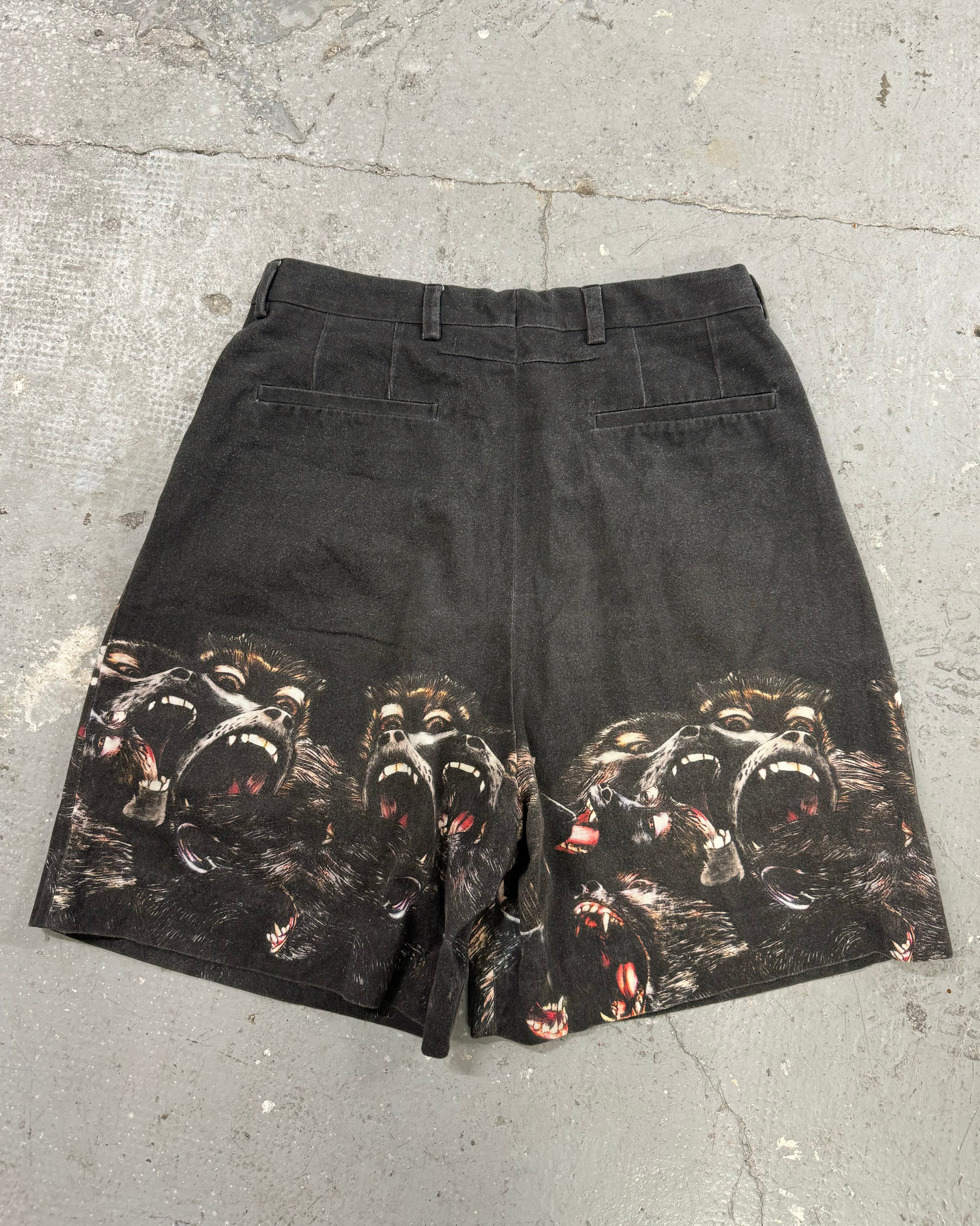 SS2016 Givenchy Black Monkey Print Short by Riccardo Tisci (S/M)