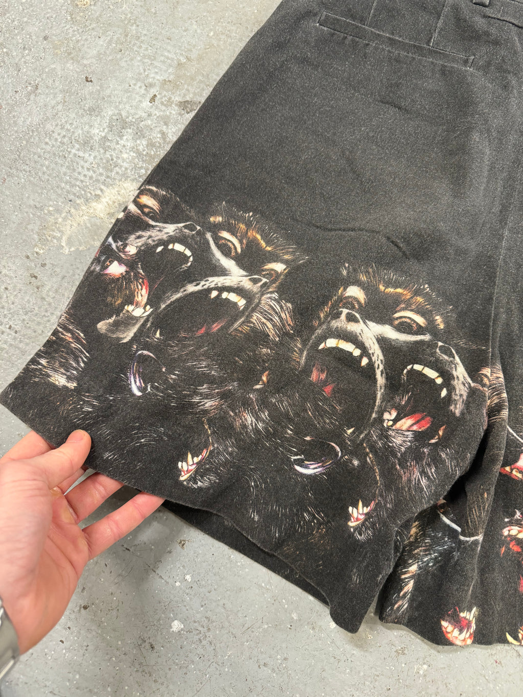 SS2016 Givenchy Black Monkey Print Short by Riccardo Tisci (S/M)