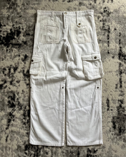 SS03 Dolce & Gabbana Effortless Utility Cargo White Pants (L)