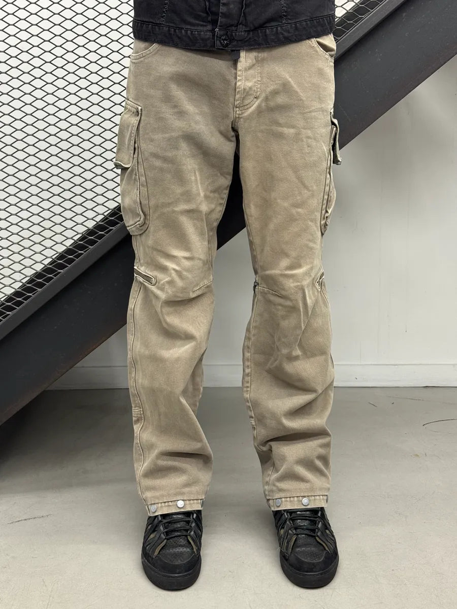 AW2003 Dolce & Gabbana Taupe Zip-Off Knee Cargo Pants hvWbuzLy 1