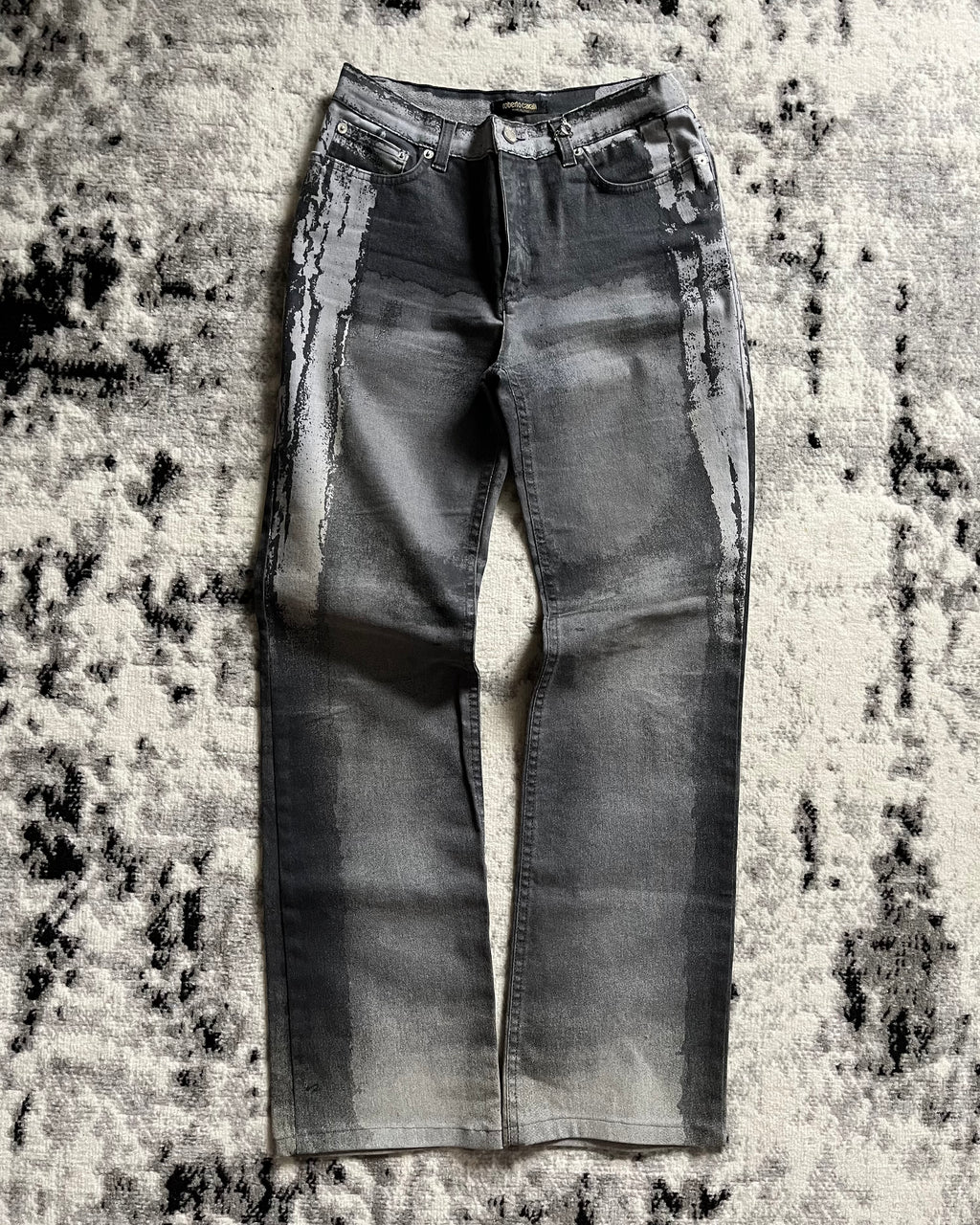 FW01 Roberto Cavalli Etheral Twilight Metallic Pants (XS)