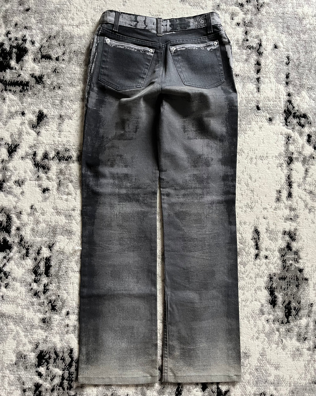 FW01 Roberto Cavalli Etheral Twilight Metallic Pants (XS)