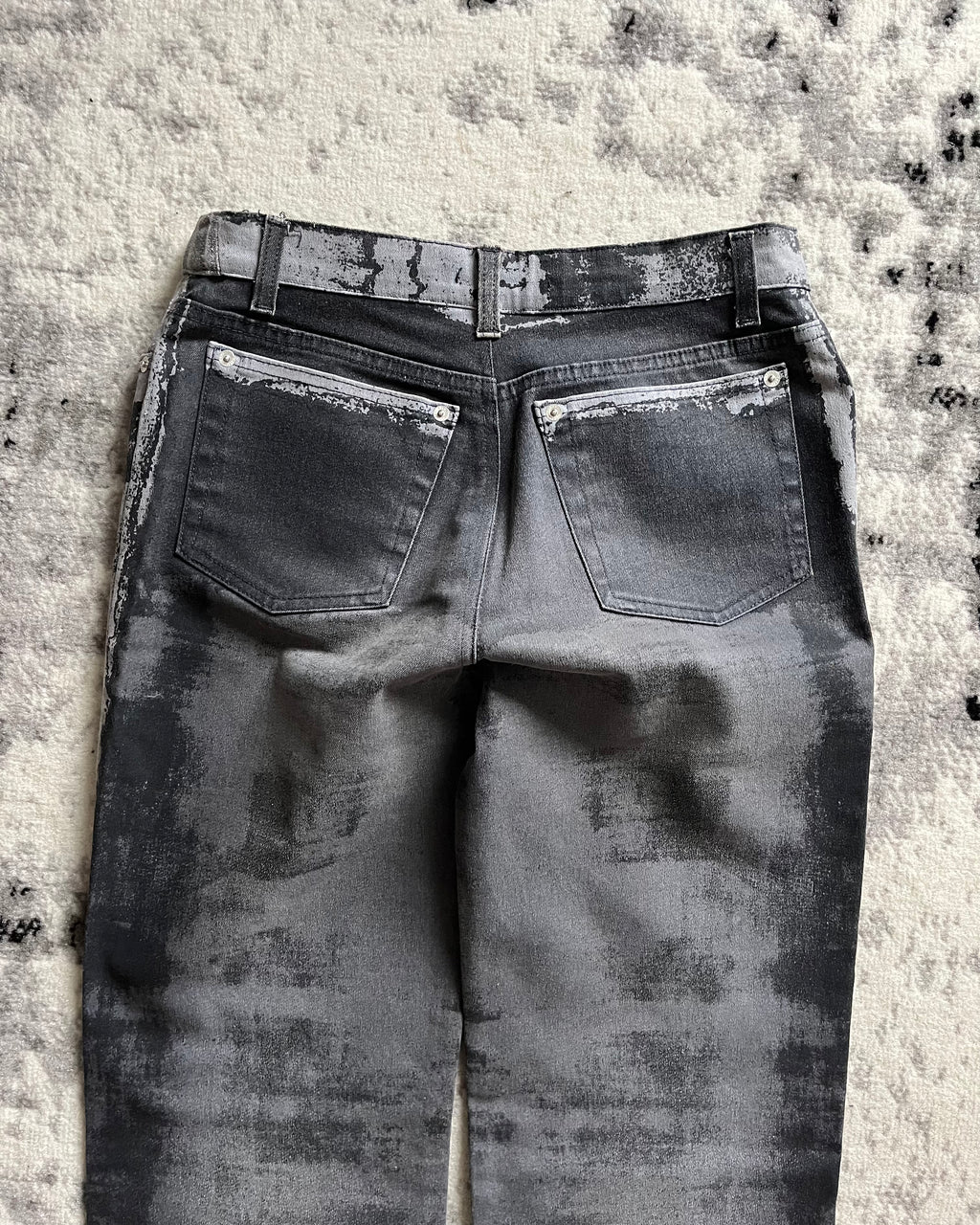FW01 Roberto Cavalli Etheral Twilight Metallic Pants (XS)