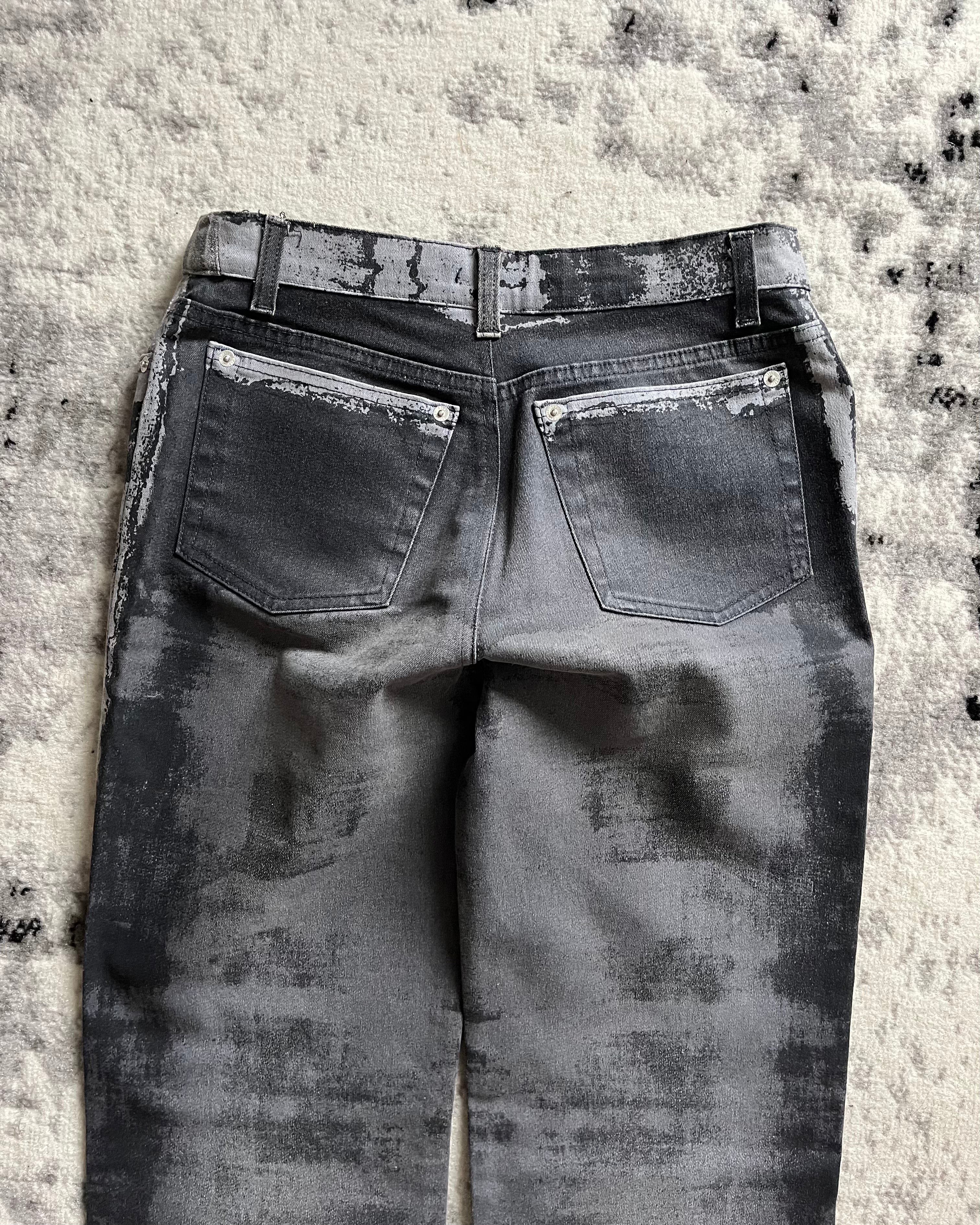 FW01 Roberto Cavalli Etheral Twilight Metallic Pants (XS)