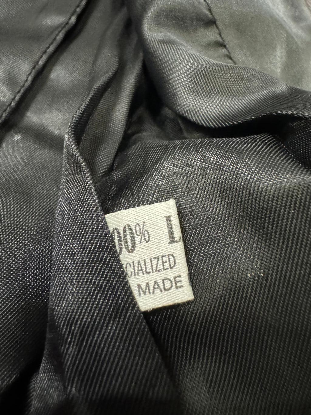 1990s Roberto Cavalli Rock Metallic Embellished Leather Vest  (S/M)