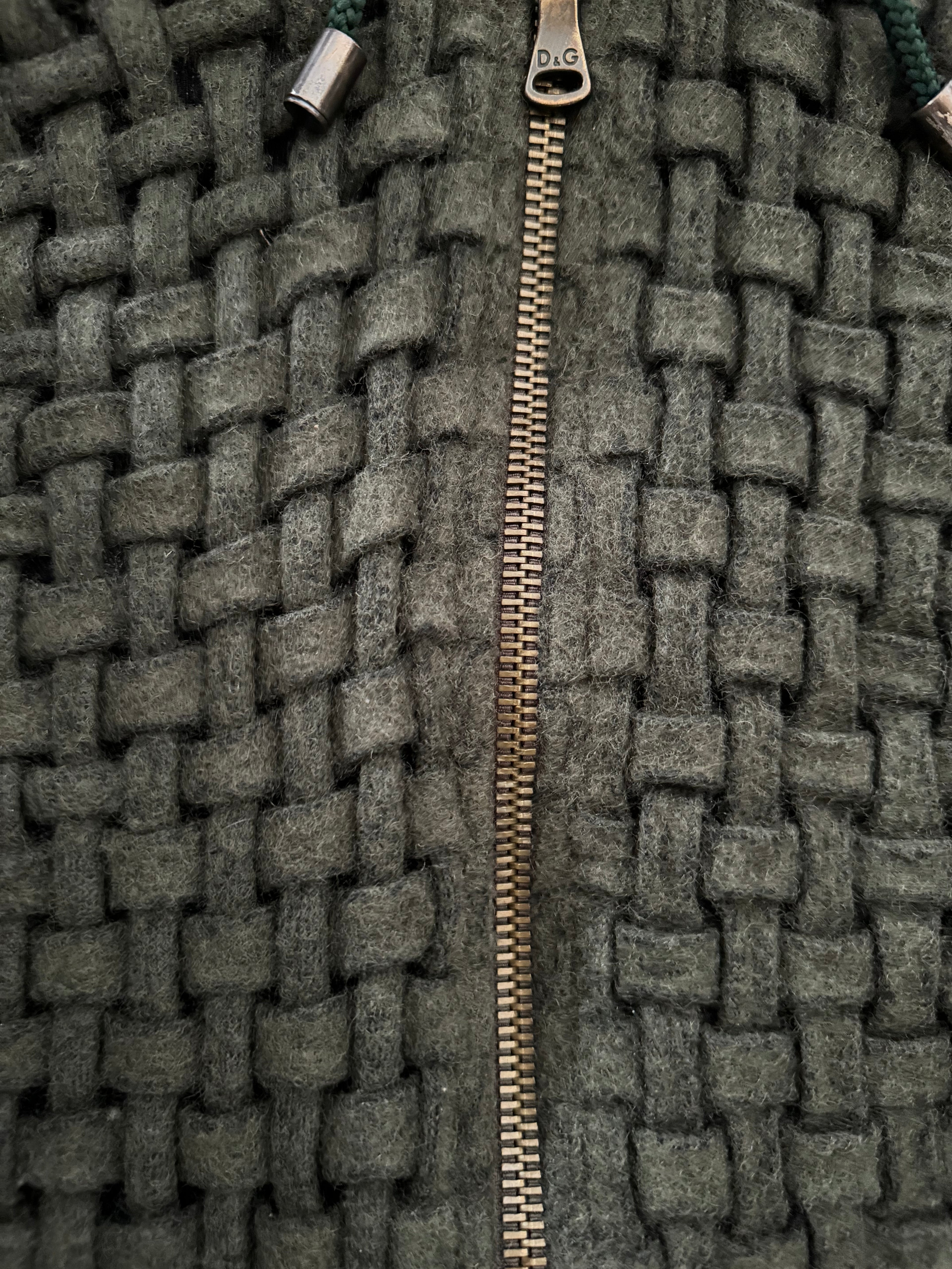 AW2008 Dolce & Gabbana Olive Green Assembly Royal Wool Sweater