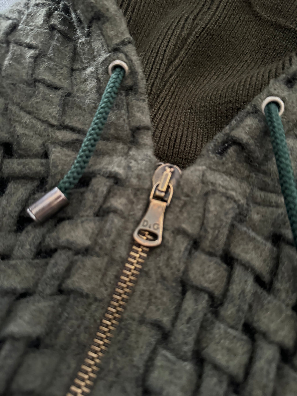 AW2008 Dolce & Gabbana Olive Green Assembly Royal Wool Sweater