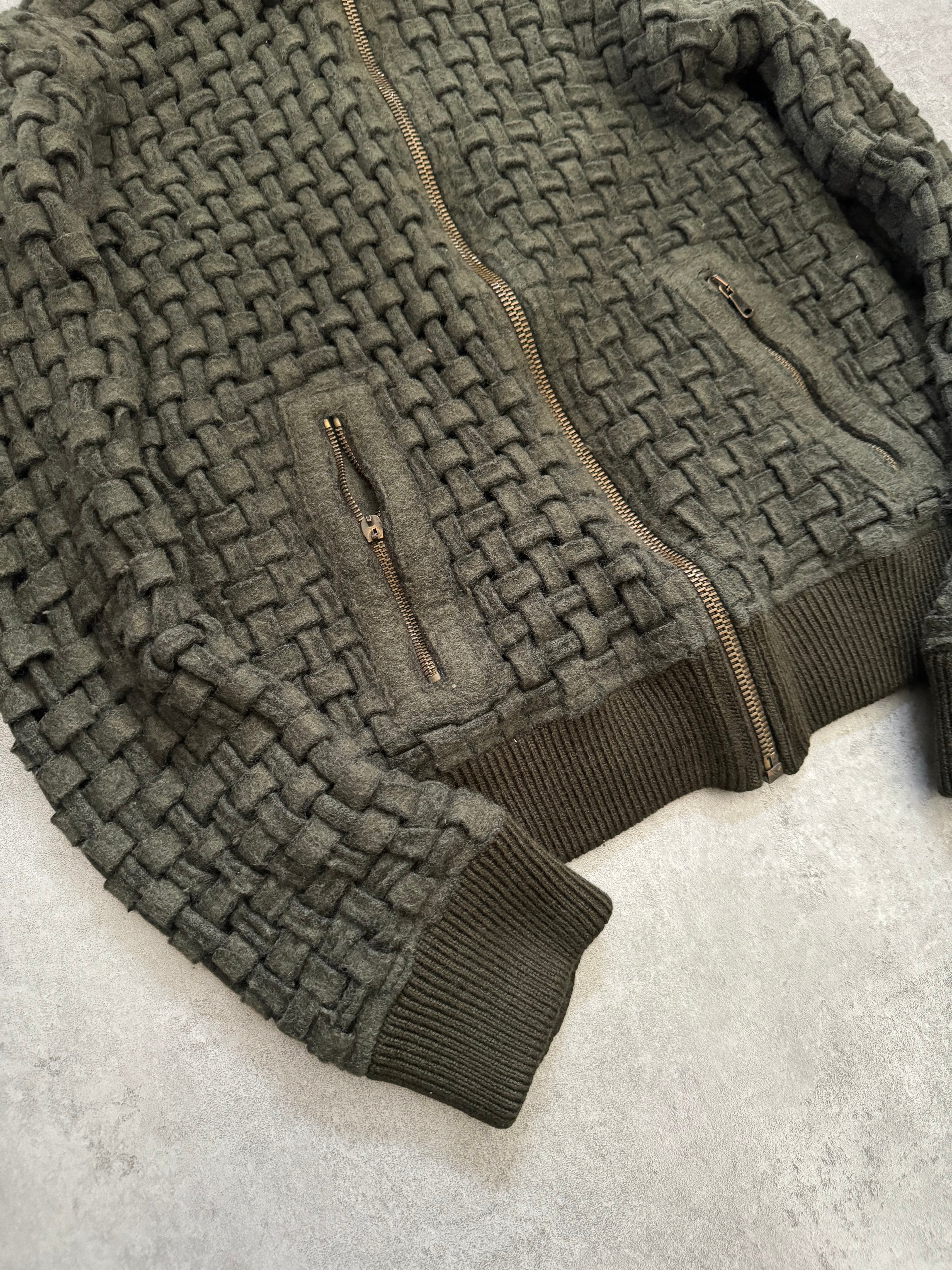 AW2008 Dolce & Gabbana Olive Green Assembly Royal Wool Sweater