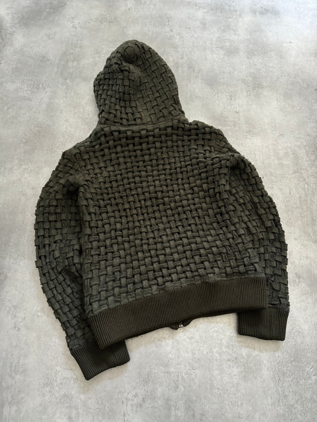 AW2008 Dolce & Gabbana Olive Green Assembly Royal Wool Sweater