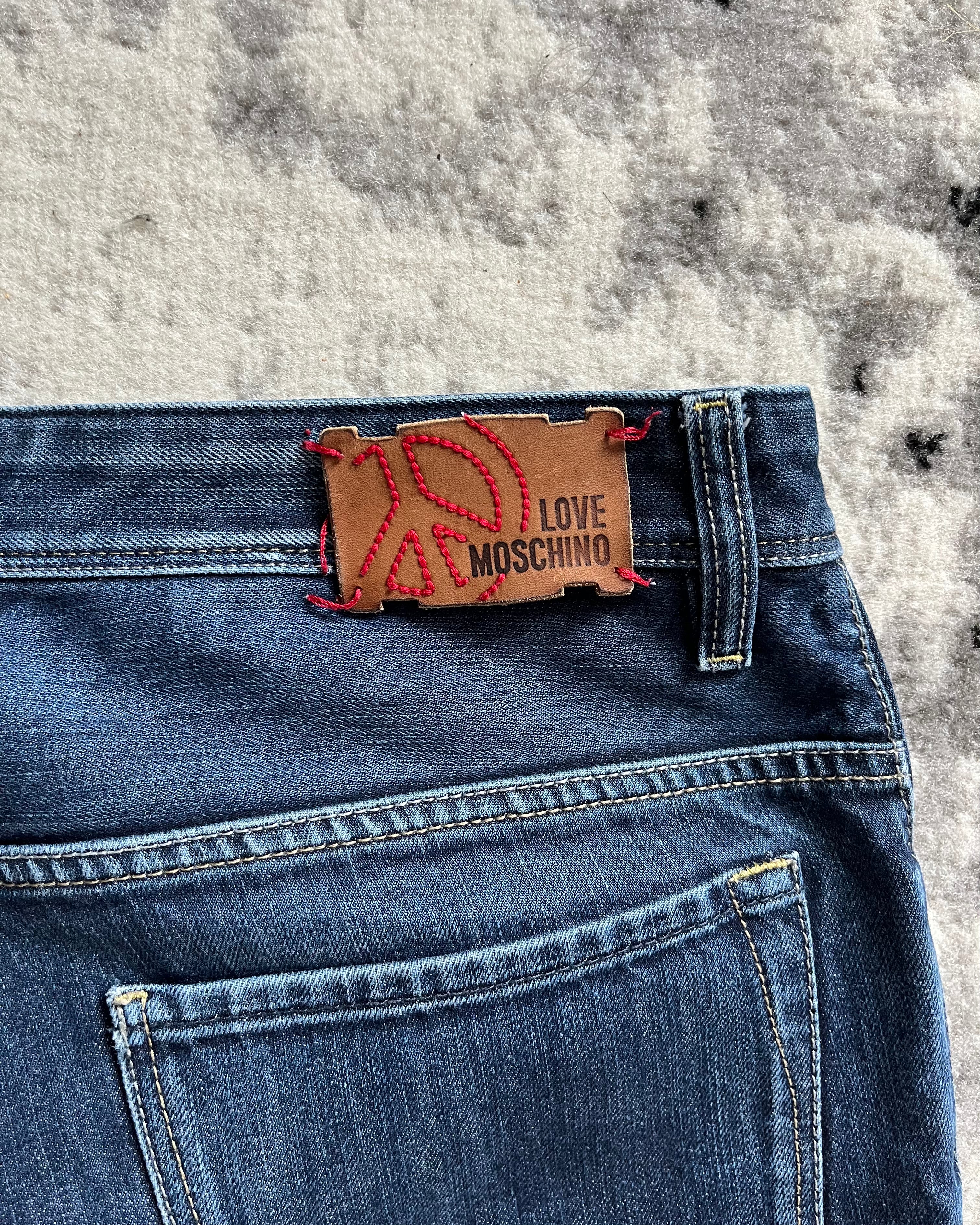 ラブモスキーノ ミスティックチャーム ドラゴン刺繍 ジーンズ (M)