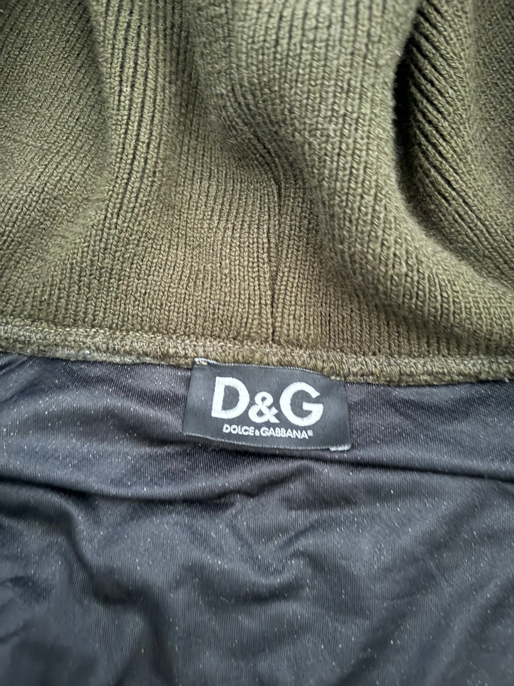 AW2008 Dolce & Gabbana Olive Green Assembly Royal Wool Sweater