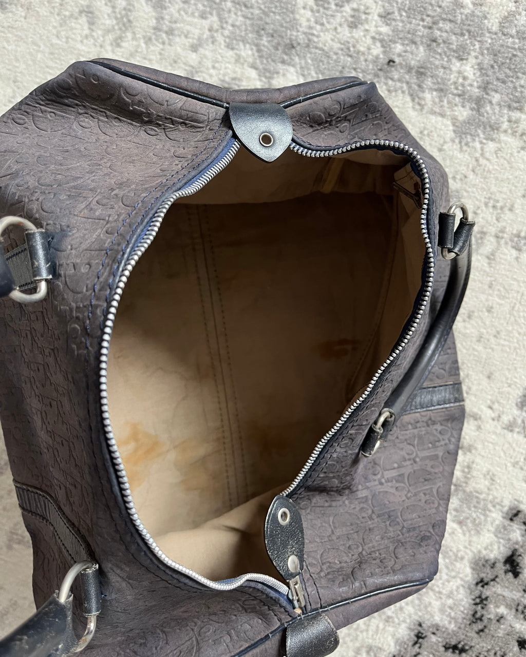 90年代 クリスチャン ディオール 24H モノグラム レザー バッグ