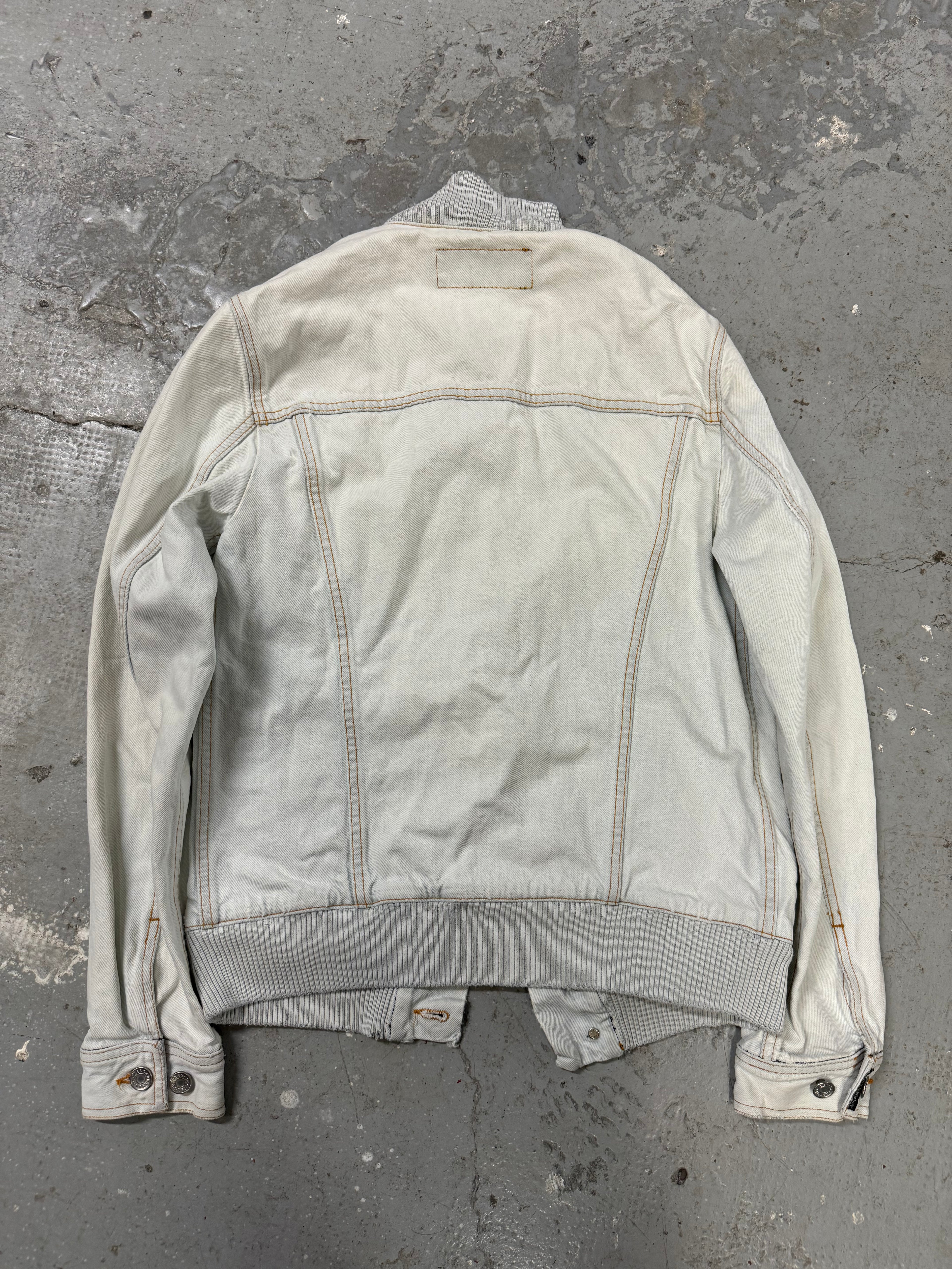 SS2008 Dolce & Gabbana White Denim Jacket (M)