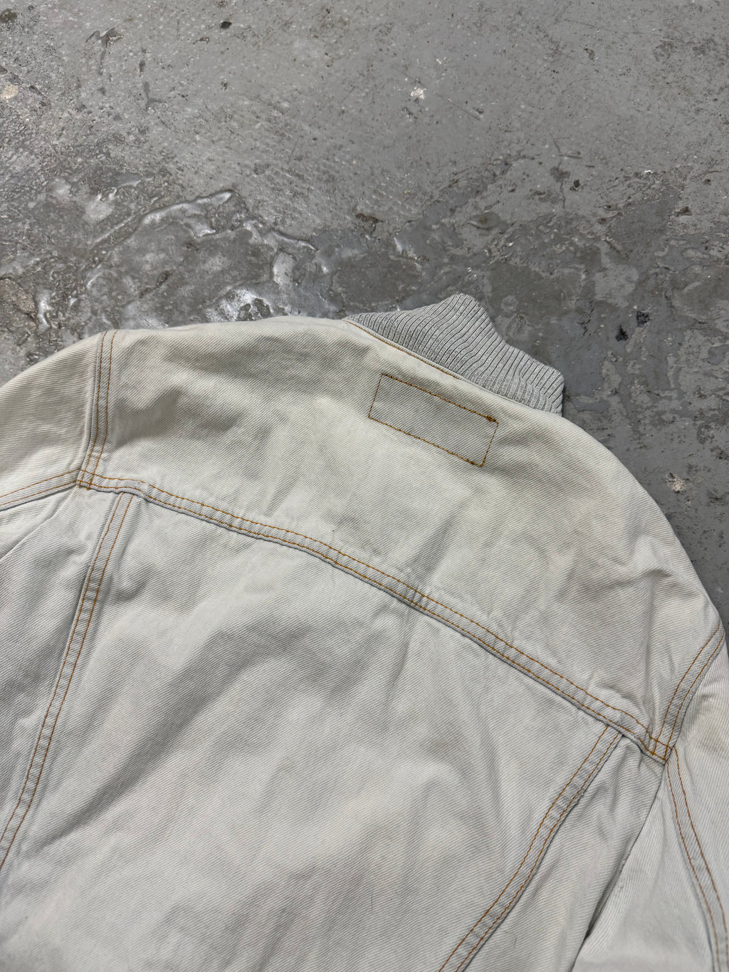 SS2008 Dolce & Gabbana White Denim Jacket (M)