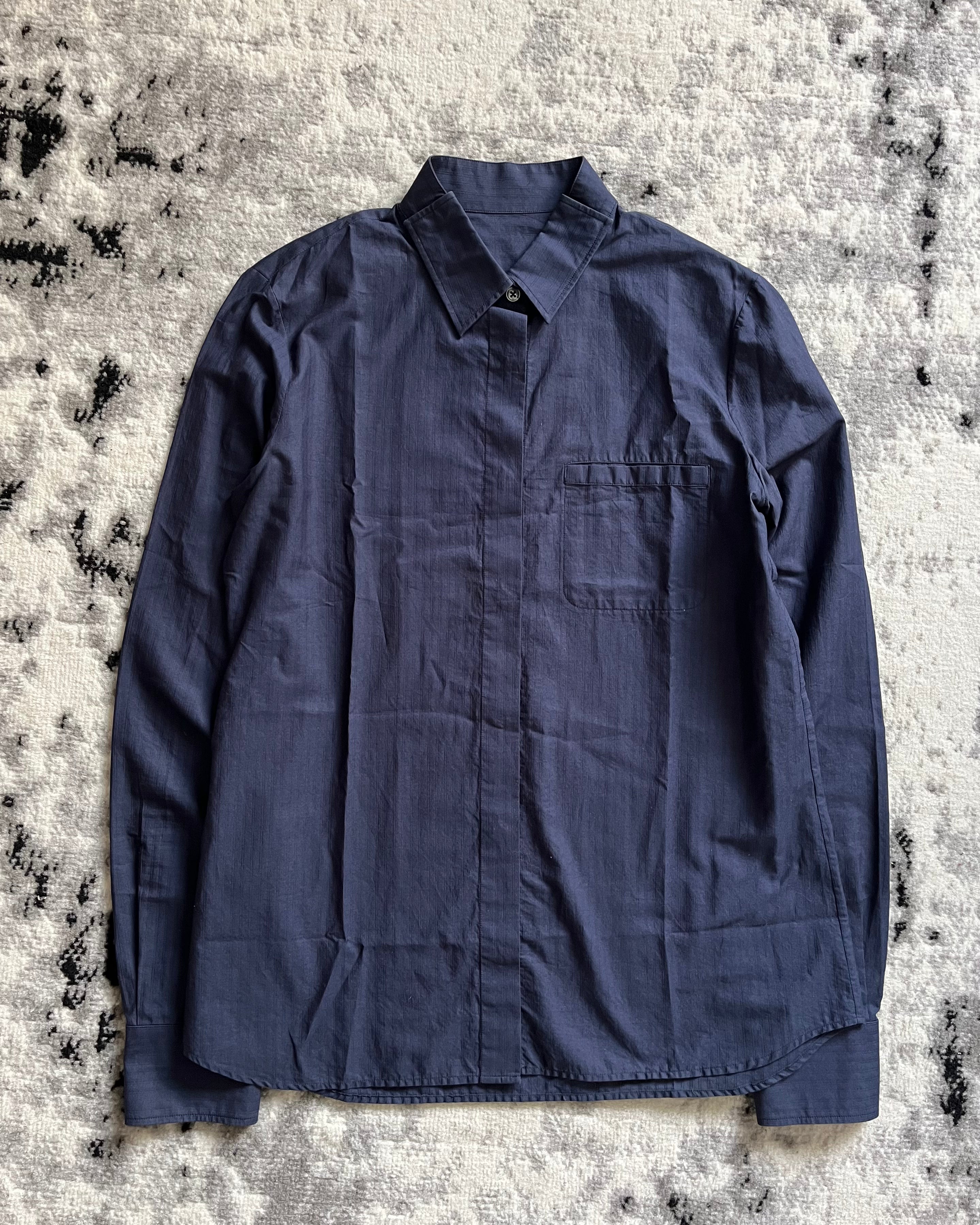 AW18 Maison Margiela Elemental Elegance Navy Shirt (S)