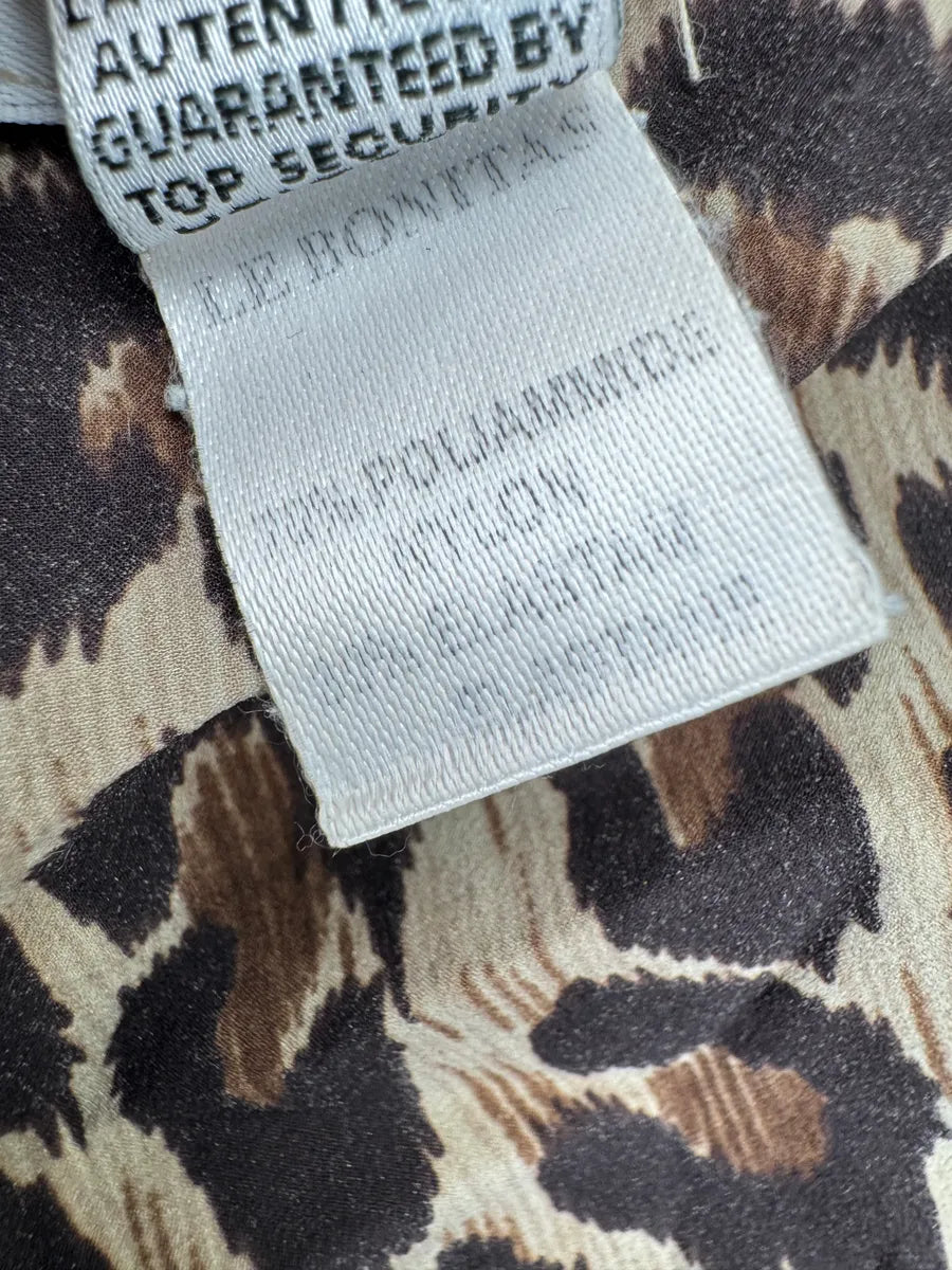 SS1996 Dolce & Gabbana Brown Adjustable Leopard Print Skirt nrBYcYJ 11