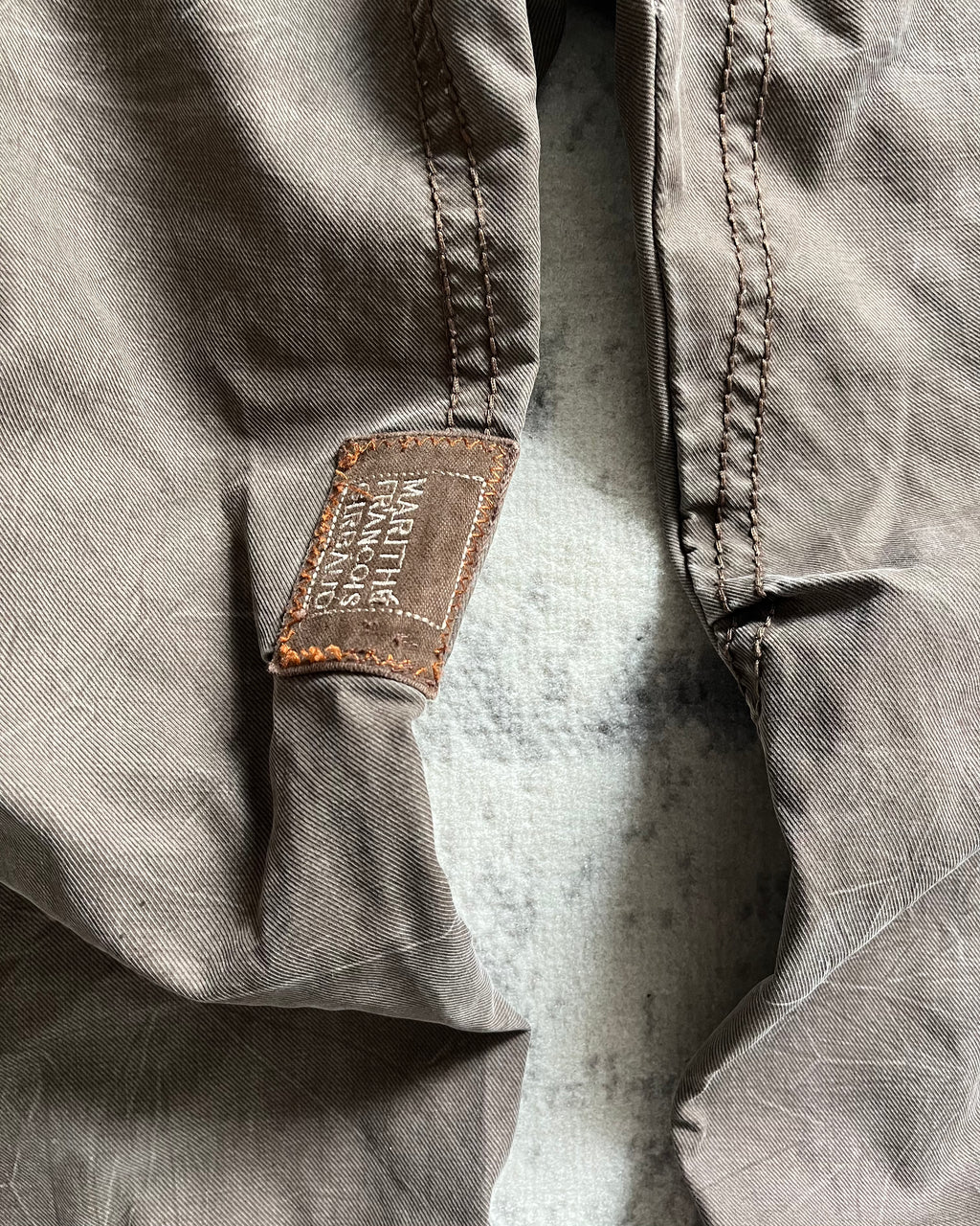 00s' Marithe François Girbaud Dual Whimsy ダブルウエスト ブラウン パンツ (L)