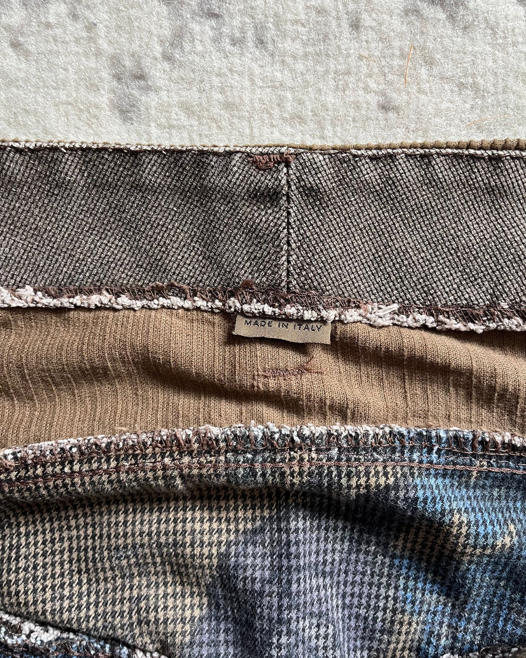 00s' Marithe François Girbaud Dual Whimsy ダブルウエスト ブラウン パンツ (L)