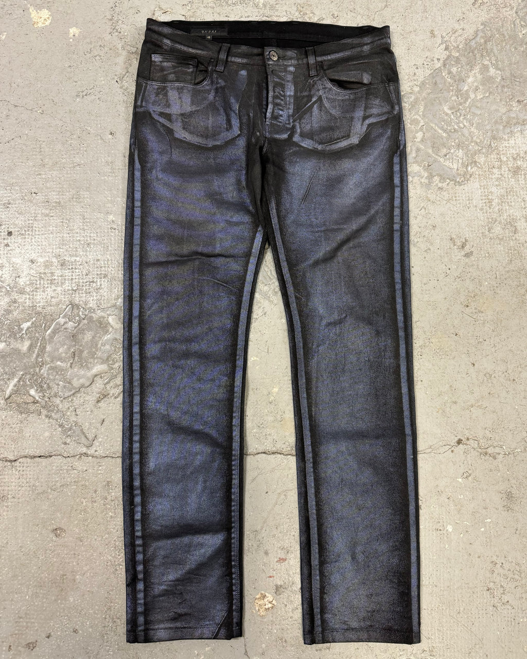 Gucci Waxed Effect Purple Jeans  (M)