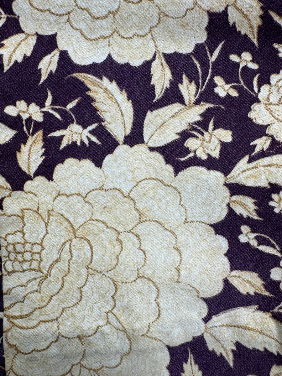 SS2004 Roberto Cavalli Purple Denim Floral Jeans mJYnlAqv 7