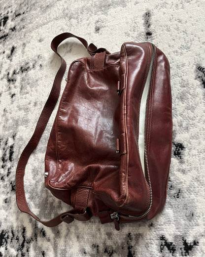 2006 Maison Margiela x HM Elegance Unzipped Leather Shoulder Bag