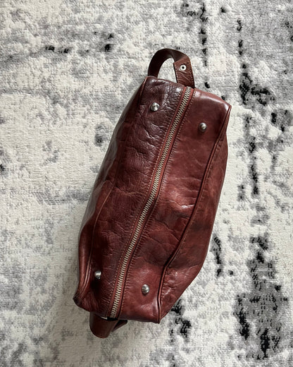 2006 Maison Margiela x HM Elegance Unzipped Leather Shoulder Bag