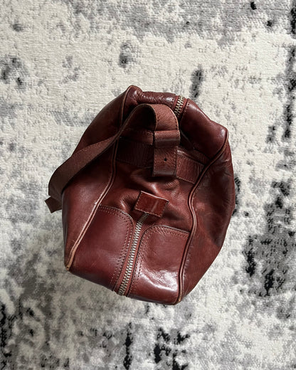 2006 Maison Margiela x HM Elegance Unzipped Leather Shoulder Bag