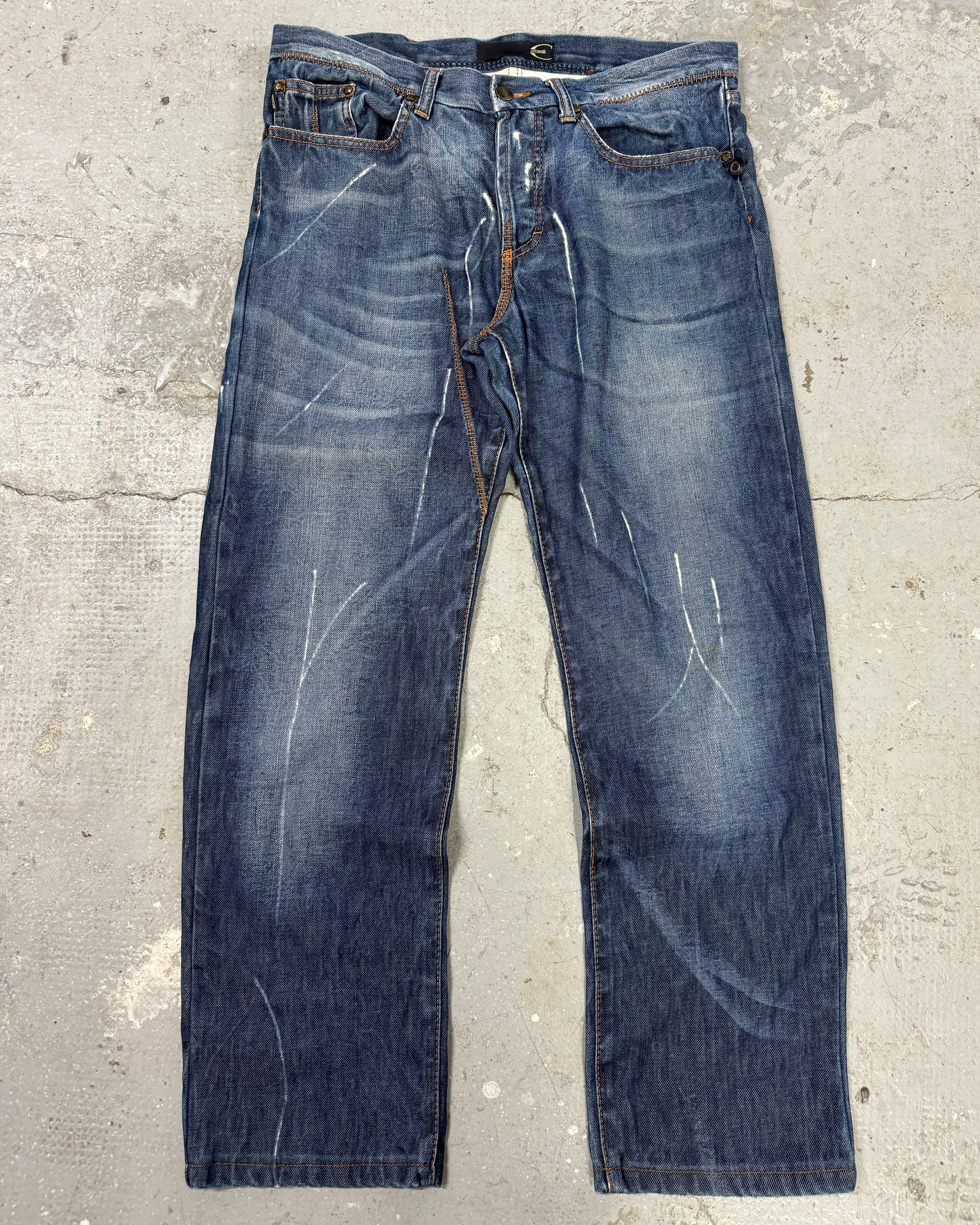 AW2007 Cavalli Blue Relaxed Denim Jeans (M/L)