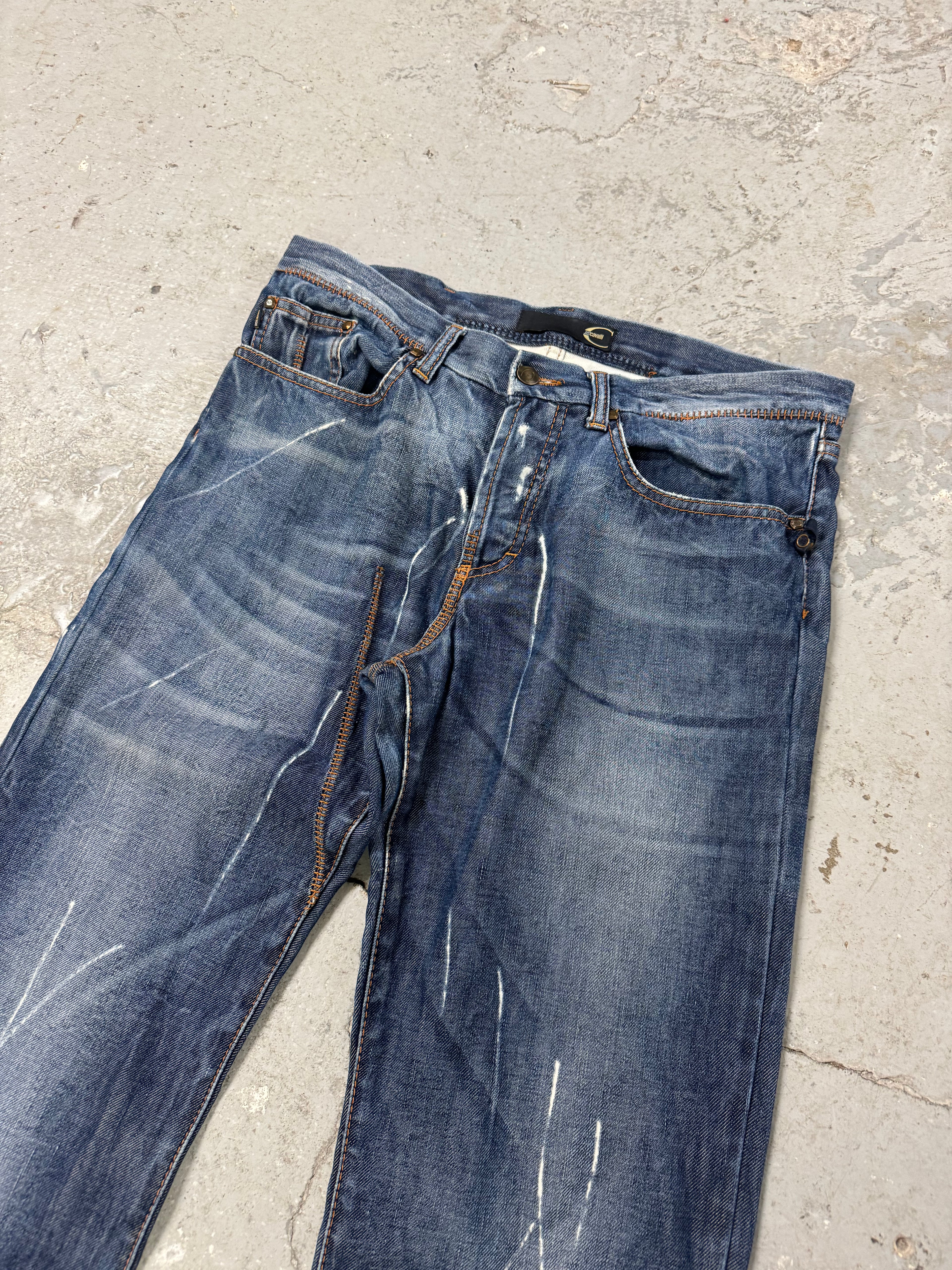 AW2007 Cavalli Blue Relaxed Denim Jeans (M/L)